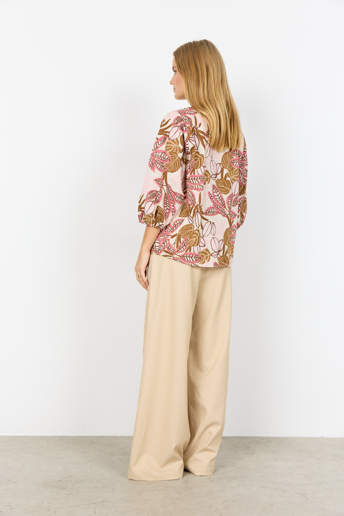 soyaconcept Druckbluse »SC-CAM 2« im Tunika-Stil mit floralem Alloverprint