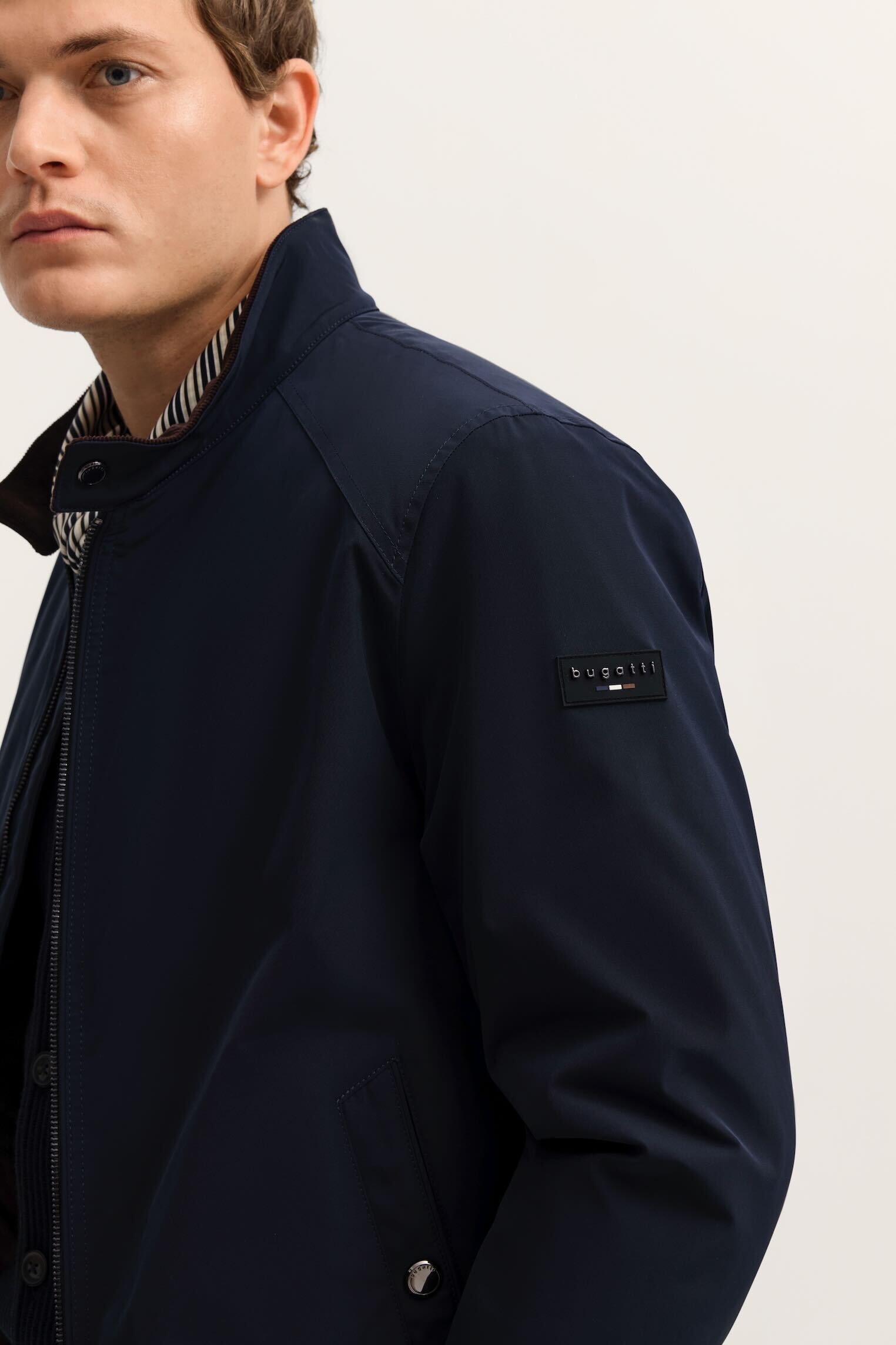 bugatti Blouson »Regular Fit« wasserabweisend mit Cord-Details