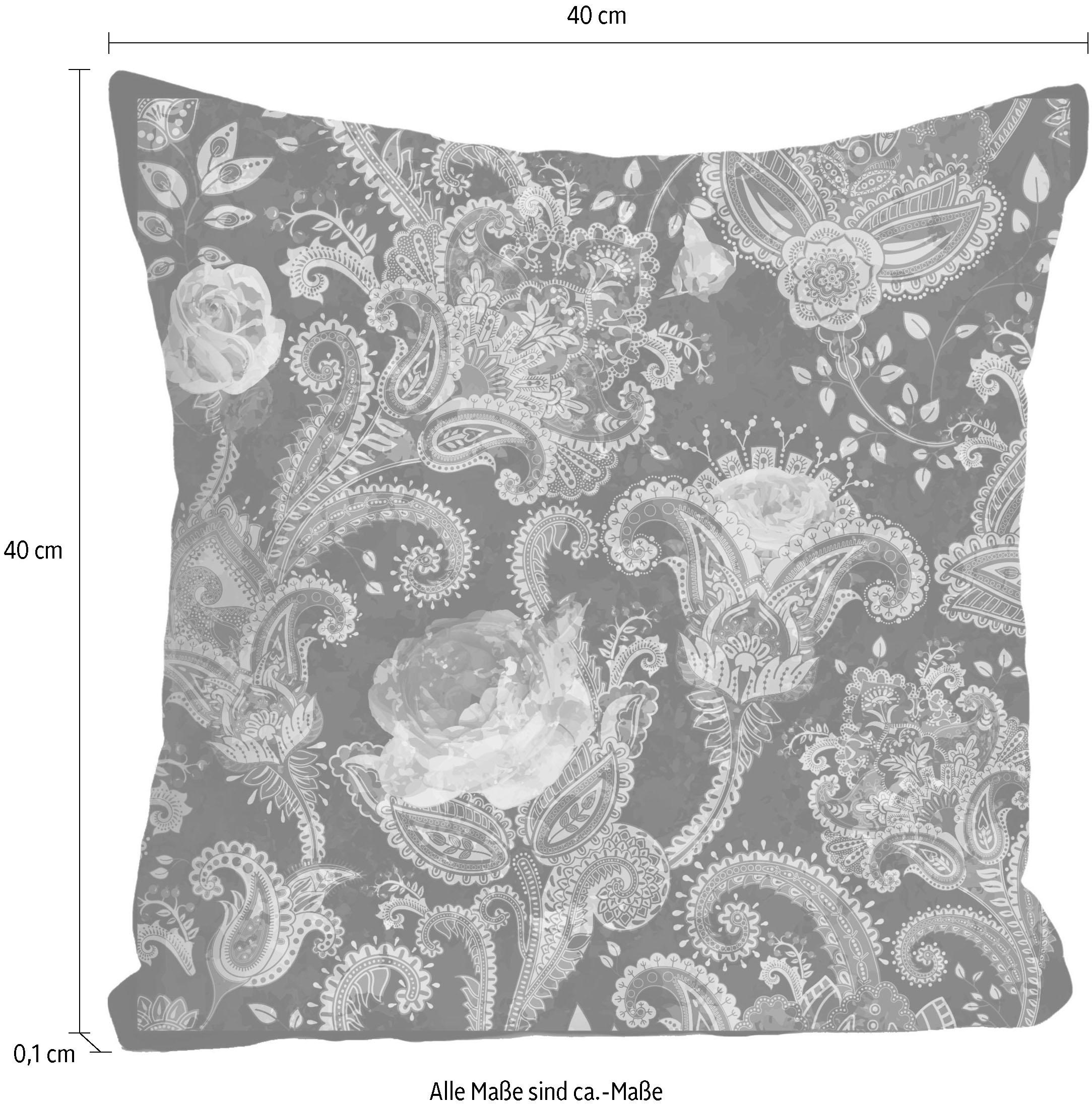 queence Coussin décoratif »Ornament« Kissenhülle ohne Füllung, 1 Stück