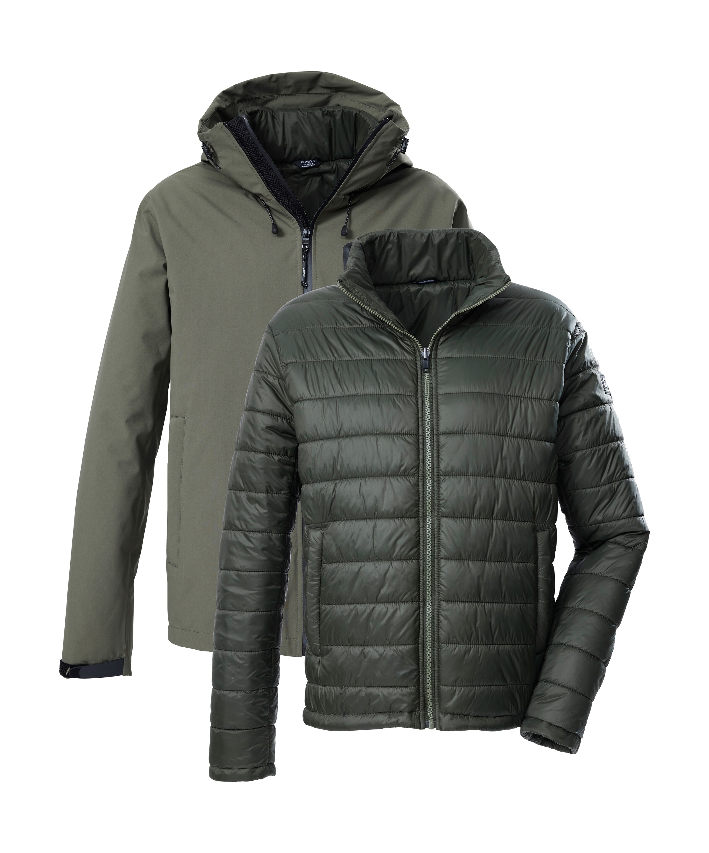 Killtec Veste fonctionnelle 3 en 1 »KOW 95 MN JCKT« veste homme 3 en 1, étanche et coupe-vent, respirante