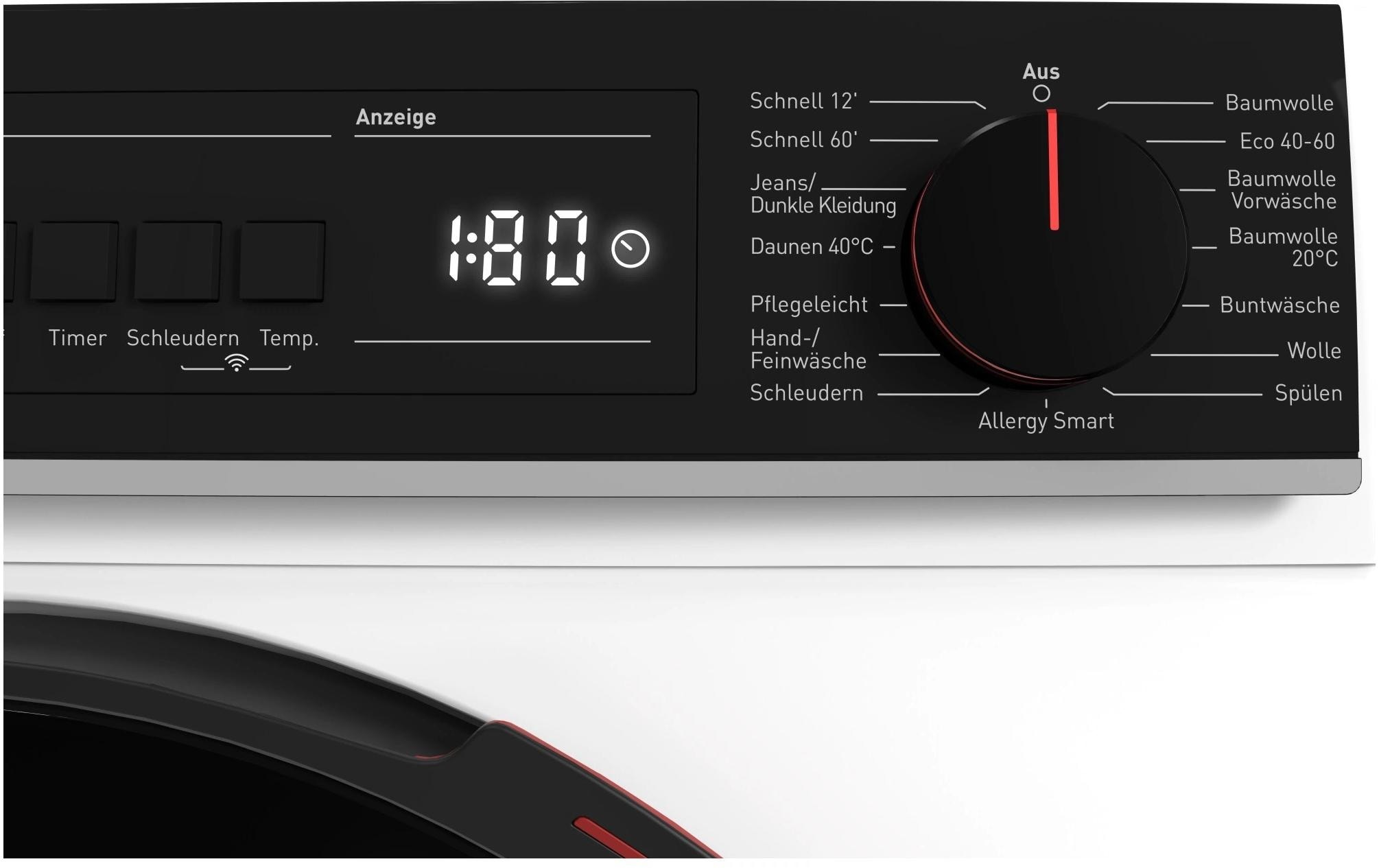   Waschmaschine »ES-WNFB014CWDA-CH Links« 10 kg 1400 U/min
