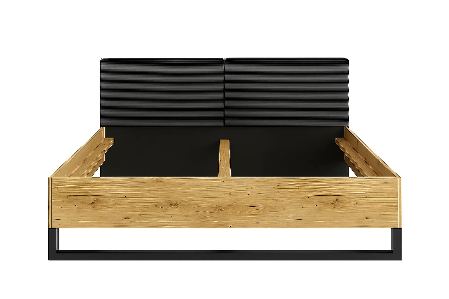 Home affaire Lit rembourré »PERY Bettgestell 160x200 mit gepolstertem Kopfteil, ohne Bettkasten« ohne Lattenrost und Bettkasten, Breite 160 cm