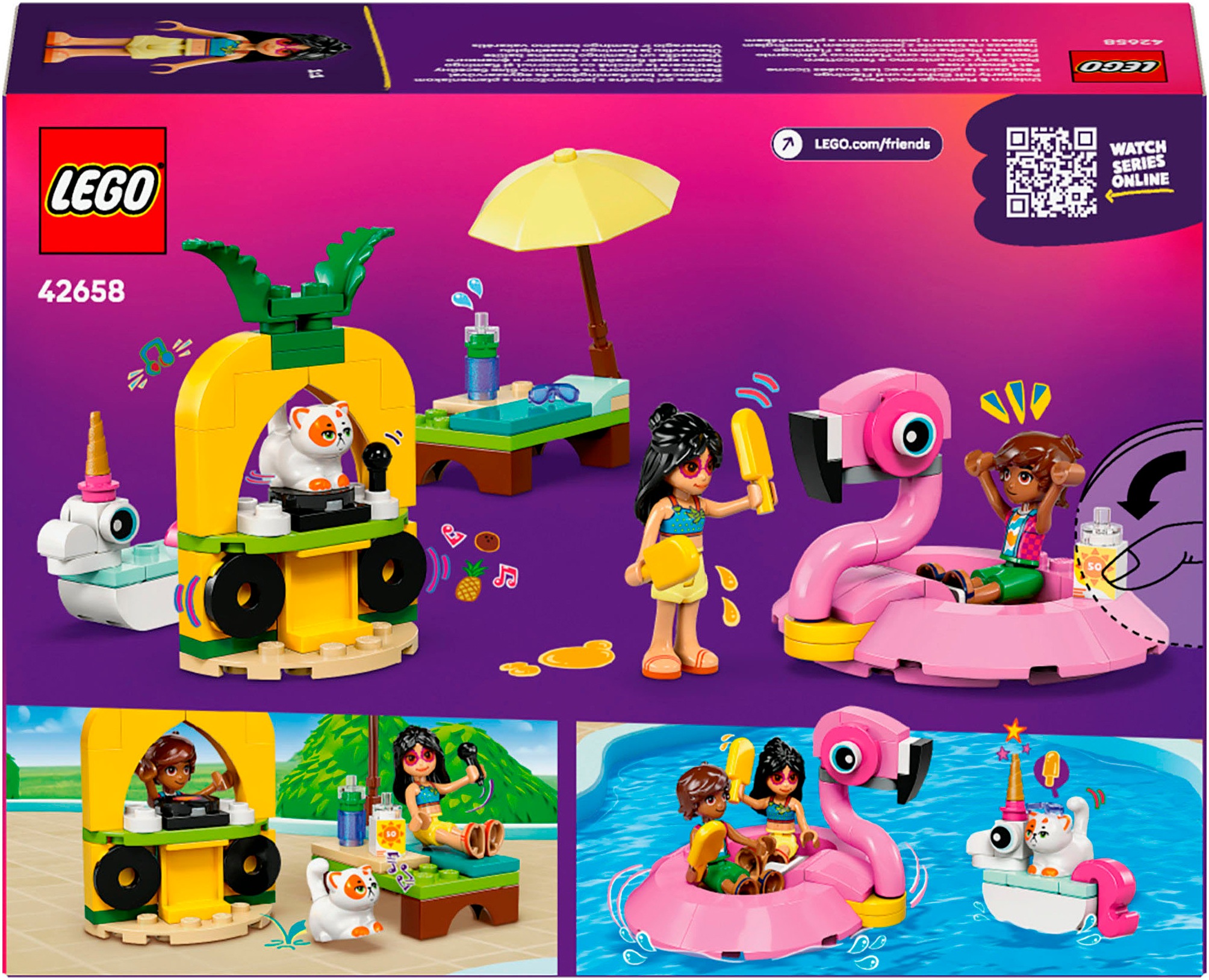 LEGO® Pions de construction »Poolparty mit Einhorn und Flamingo (42658), LEGO Friends« Made in Europe