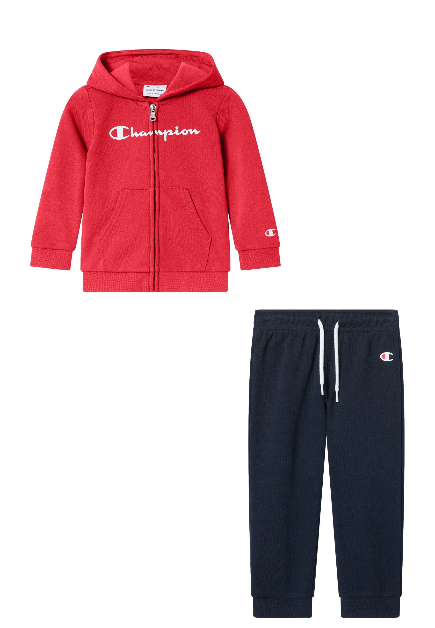 Champion Jogging »Hooded Full Zip Suit« 2 pièces mit Kapuze, mit durchgehendem Reissverschluss