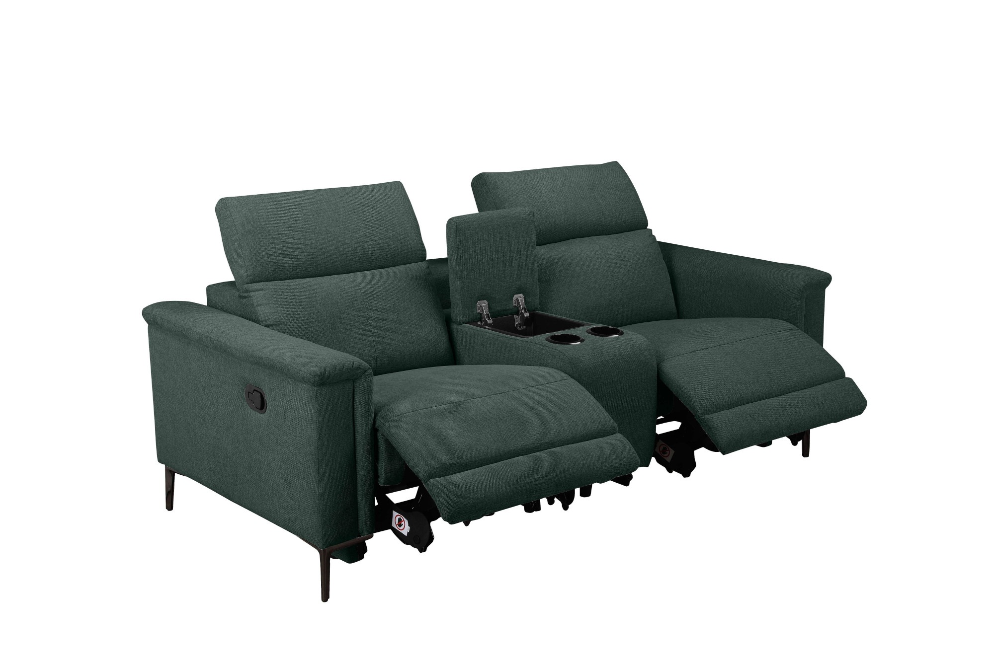 Home affaire 2-Sitzer »LUND, Kinosofa, Relaxfunktion, TV-Sessel, manuell/elektrisch (USB-A)« Kopfteilverstellung, Getränkachhalter, u. Staufach