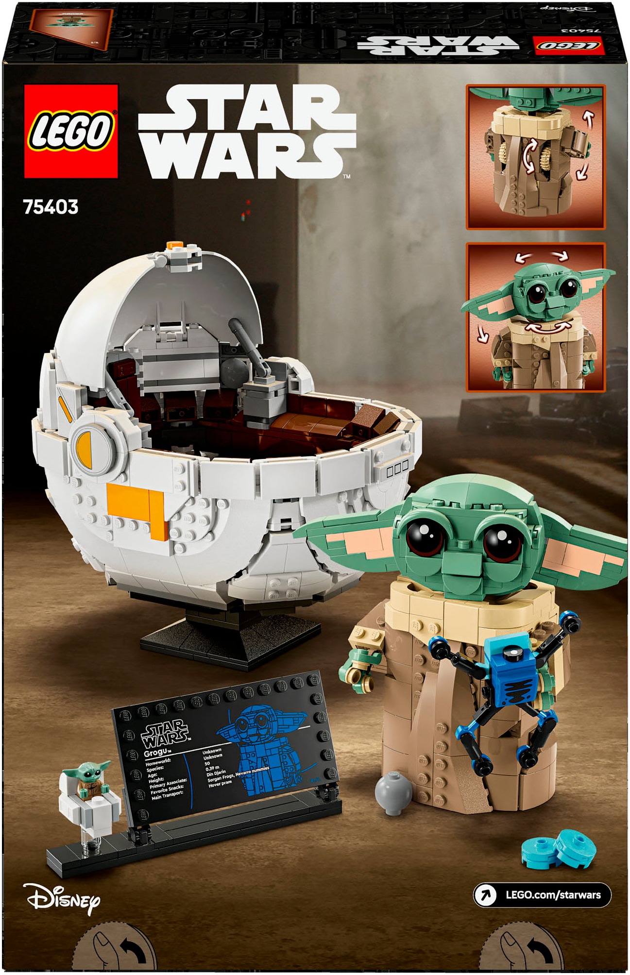 LEGO® Pions de construction »Grogu™ in seiner Repulsorwiege (75403), LEGO Star Wars« Made in Europe