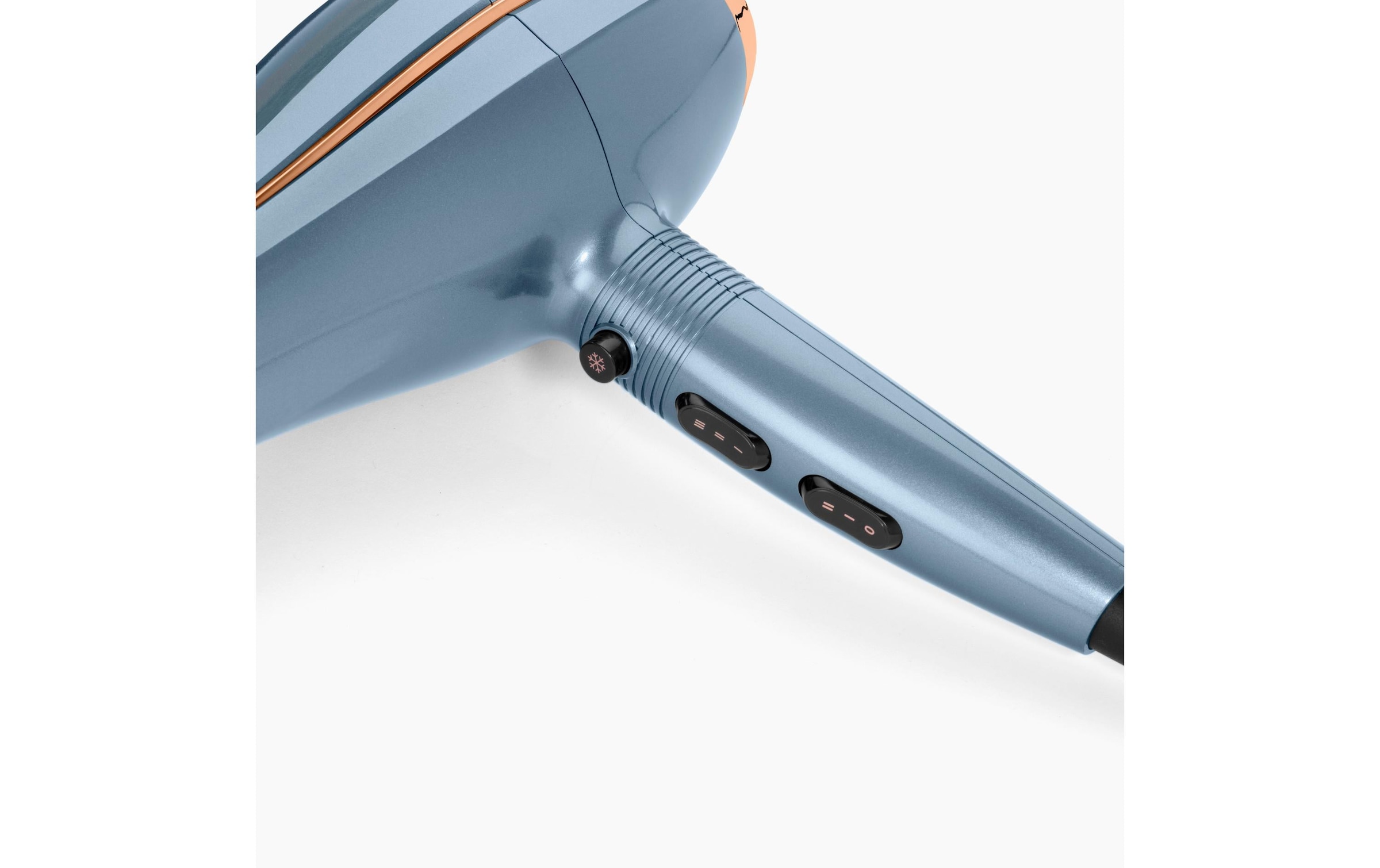 BaByliss Haartrockner »BaByliss Denim Luxe Haartrockner mit Ionen-Technologie, D251PE« 2.200 W Föhn mit Aufsatz, HTDC-Motor, 2200W, Keramik-Technologie