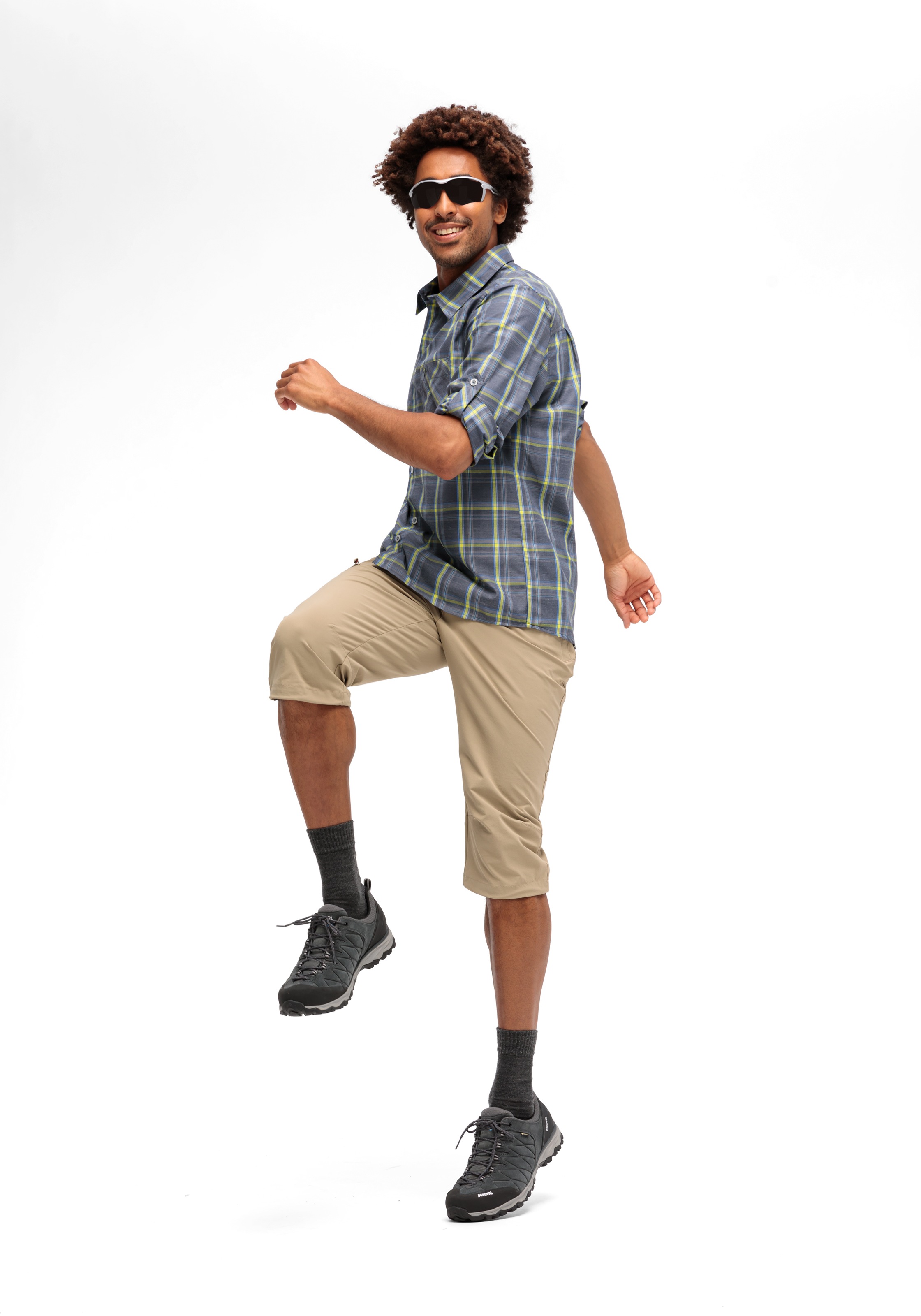 Maier Sports Chemisier fonctionnel »Claas« Herren Hemd, langarm Karohemd für Outdoor und Freizeit