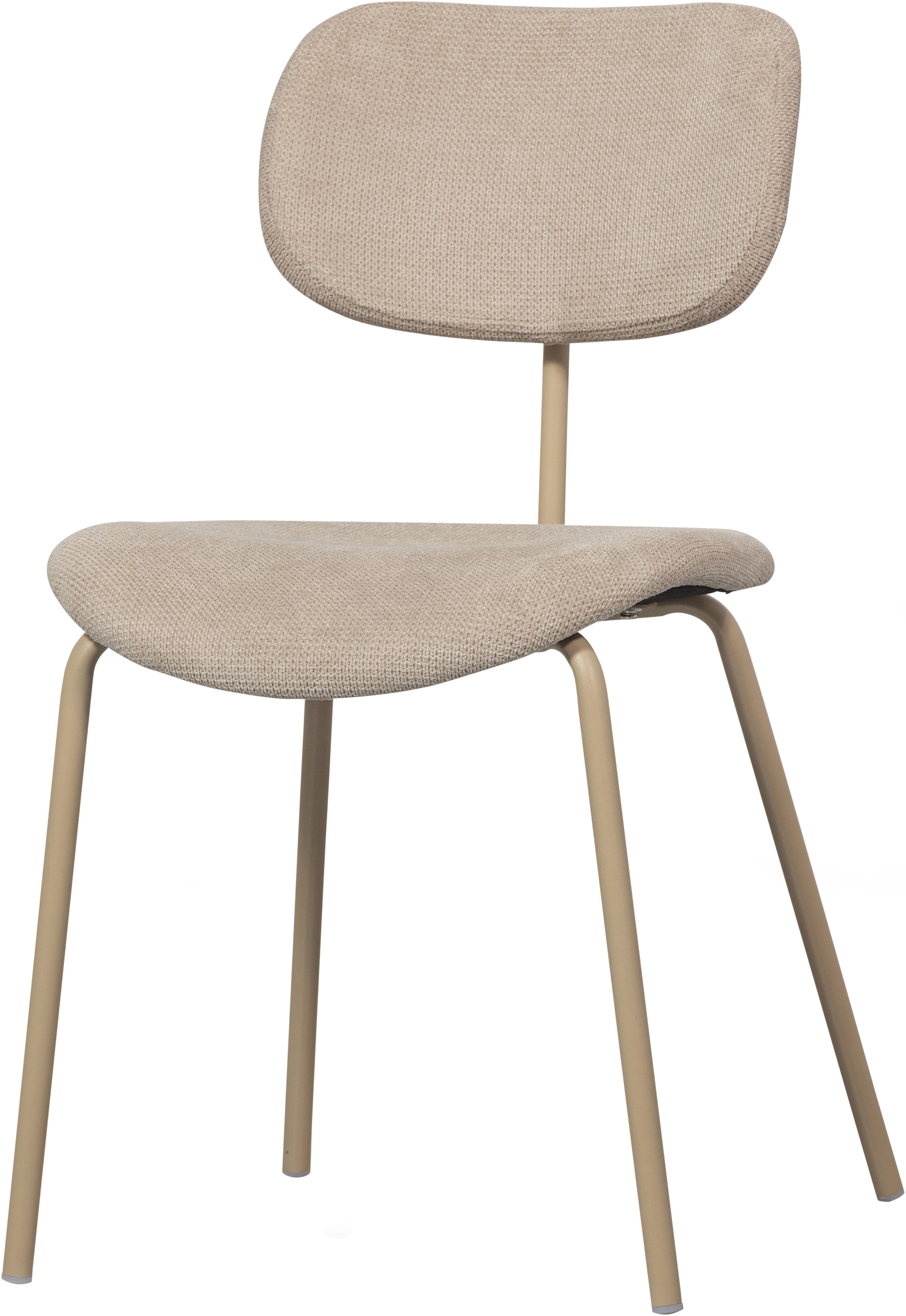 WOOOD Esszimmerstuhl »Link mit Ella-Chenillebezug und Metallgestell B 44 x T 52 x H 78 cm« (Set) 2 Stk.(Set, 2 St) Tragkraft 90 kg, stapelbar, Sehr hohe Verschleissfestigkeit