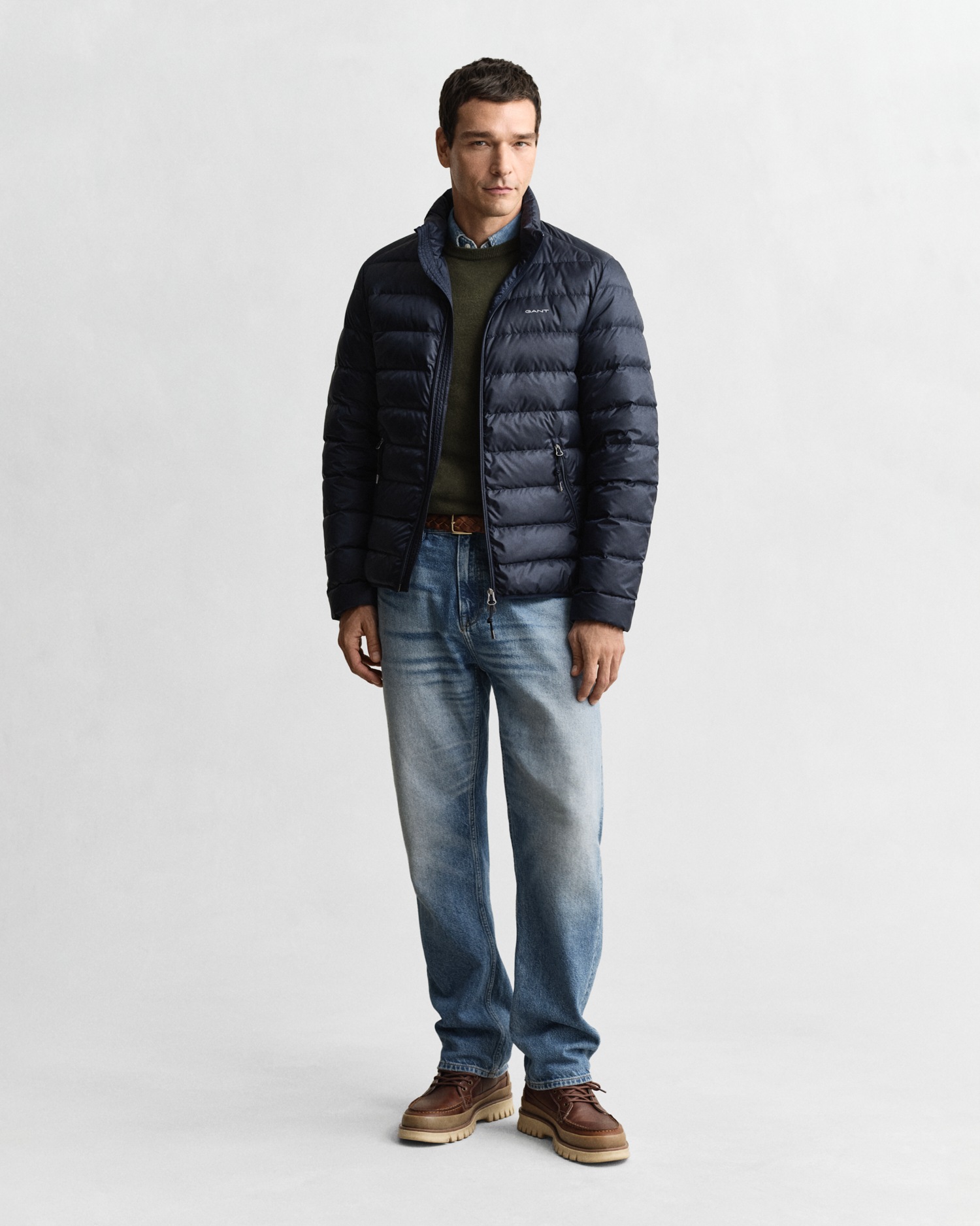 Gant Steppjacke »LIGHT DOWN JACKET« 2-Wege-Reissverschluss, Übergangsjacke, regular fit