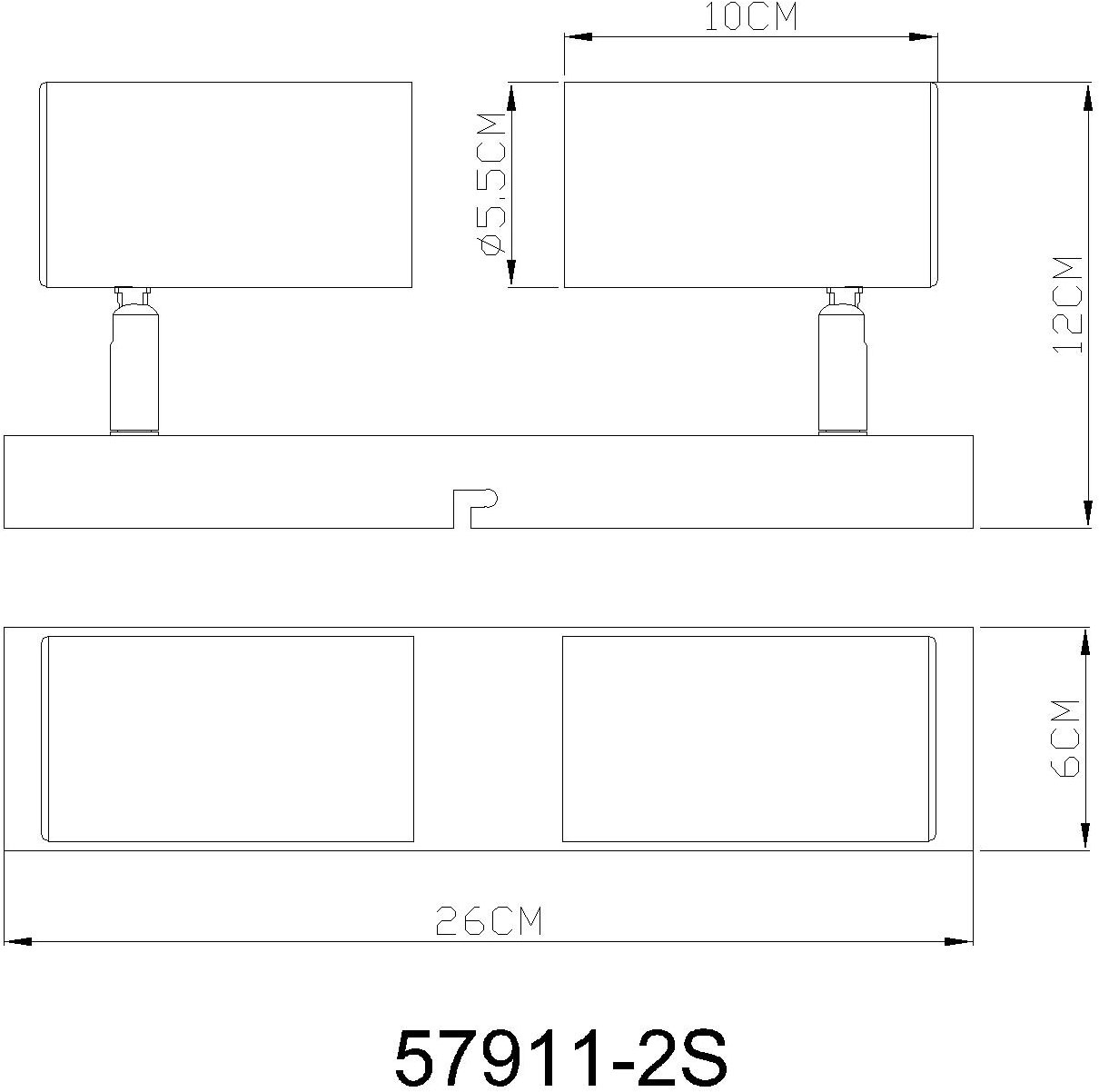 GLOBO LIGHTING Spot de plafond »ROBBY« 1 cuis Deckenspot, GU10 Fassung, Wohnzimmer, Flur