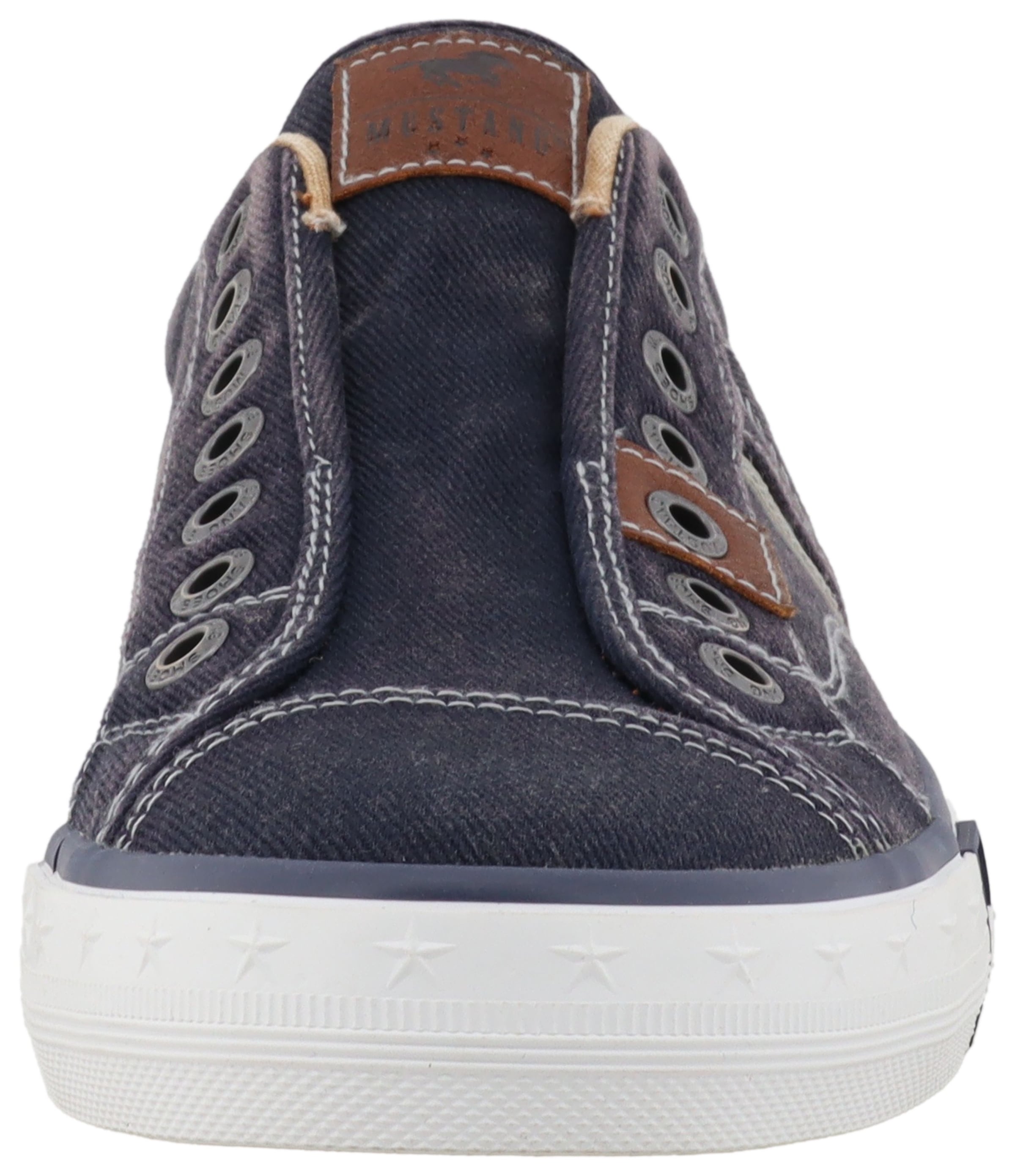 Mustang Shoes Baskets slip-on »Calogero«  Mocassin, chaussure décontractée, chaussure basse avec coutures contrastées