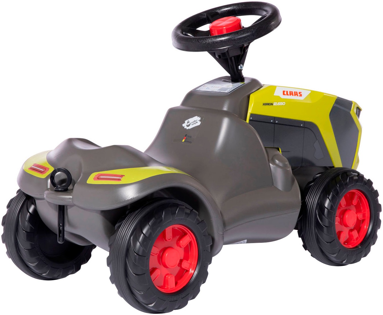 rolly toys® Voiture à bascule »rollyMinitrac Claas Xerion« mit Flüsterreifen und Hupe