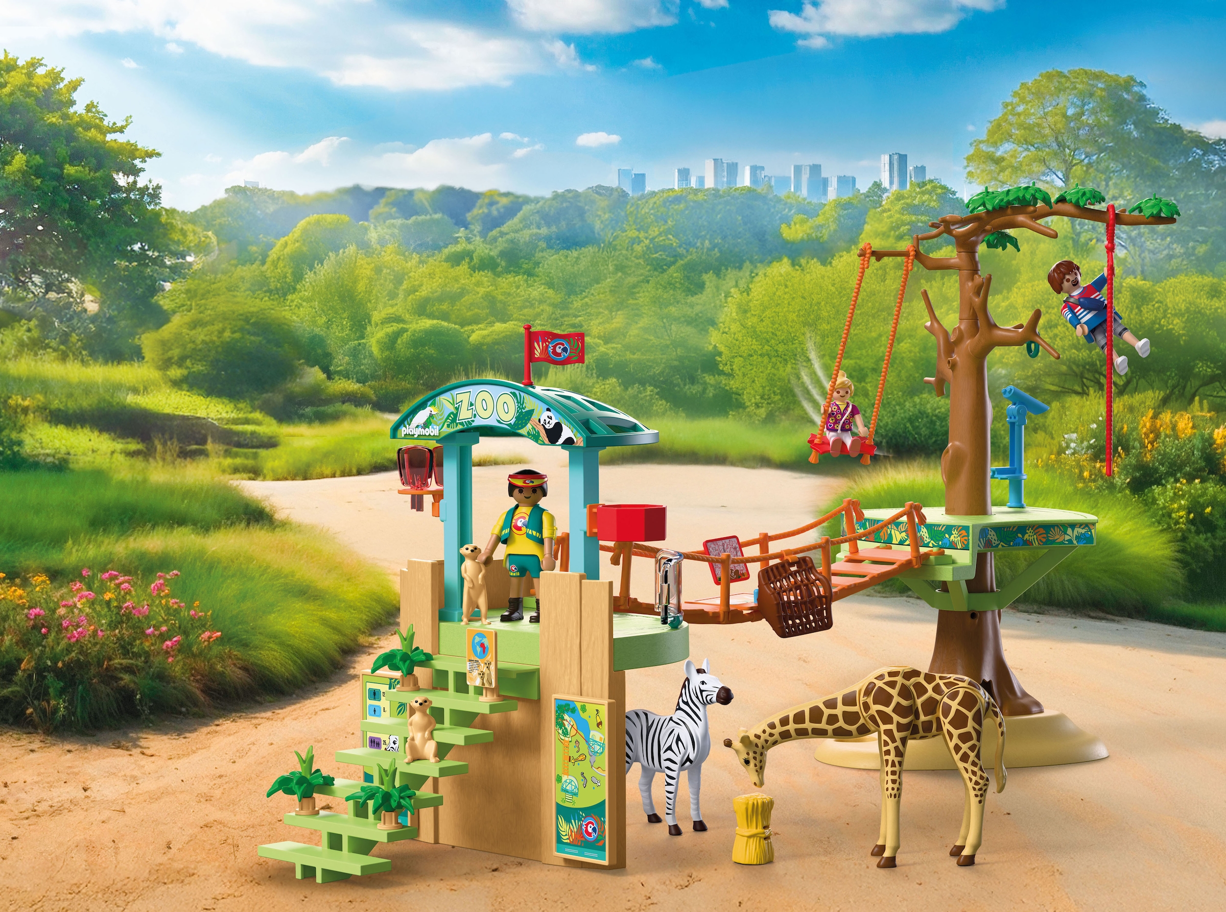 Playmobil® Jeu de construction »Zoo: Wildnis-Kletterpark (72070), Animals & Friends« Made in Europe