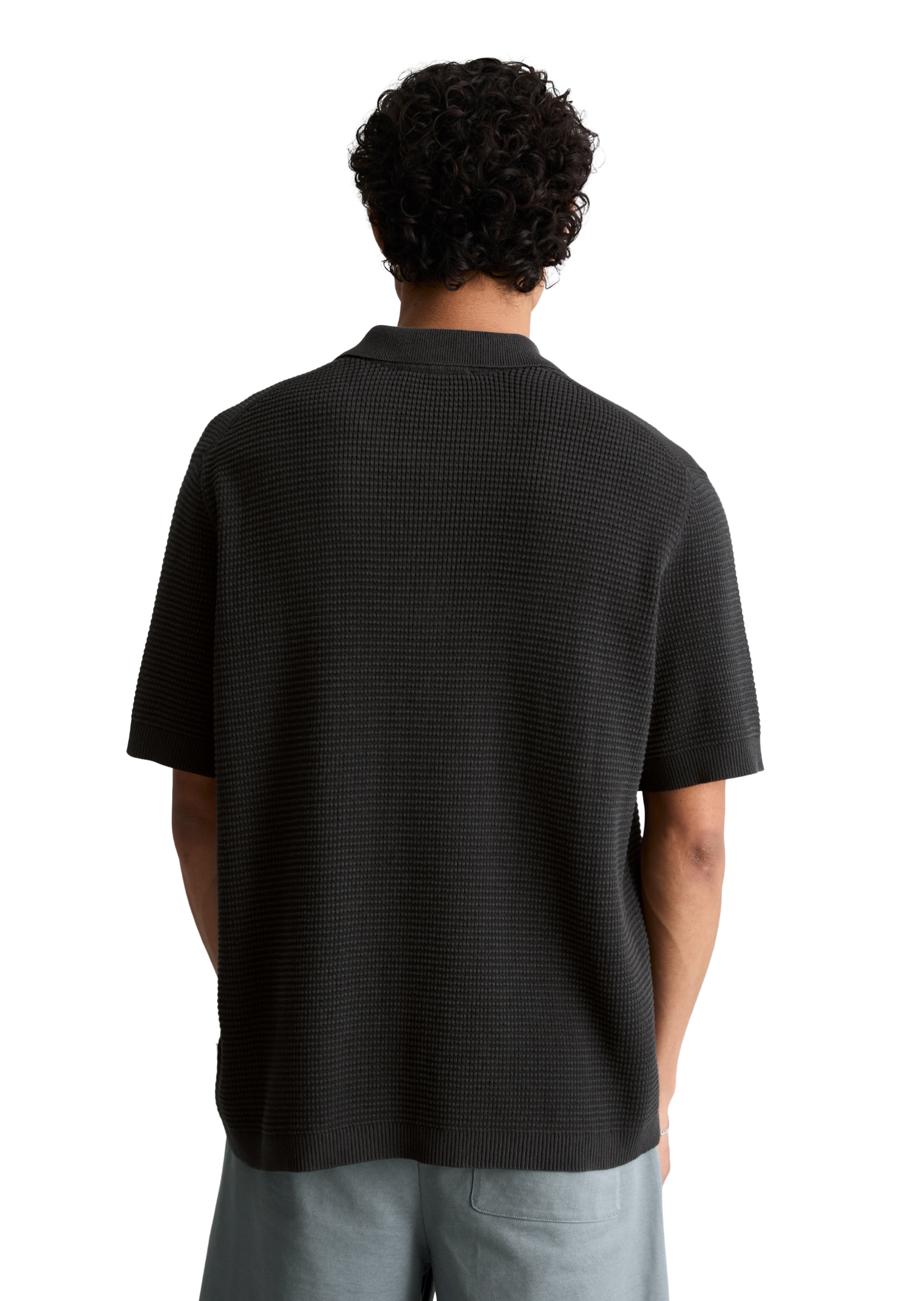 Marc O'Polo DENIM Polo mit Waffelstruktur, regular fit