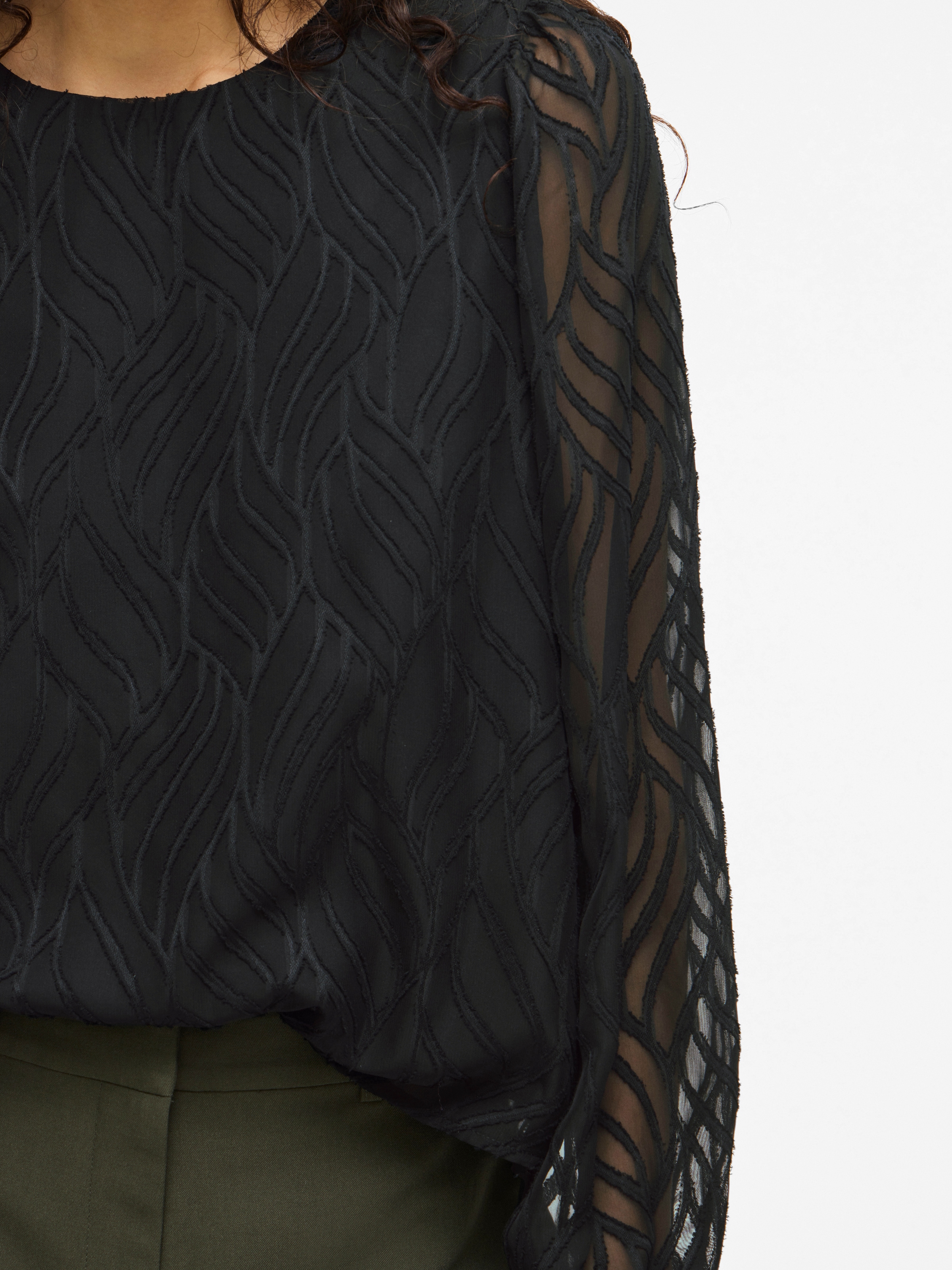 Vila Blusenshirt »VIMIKA O-NECK L/S TOP - NOOS«