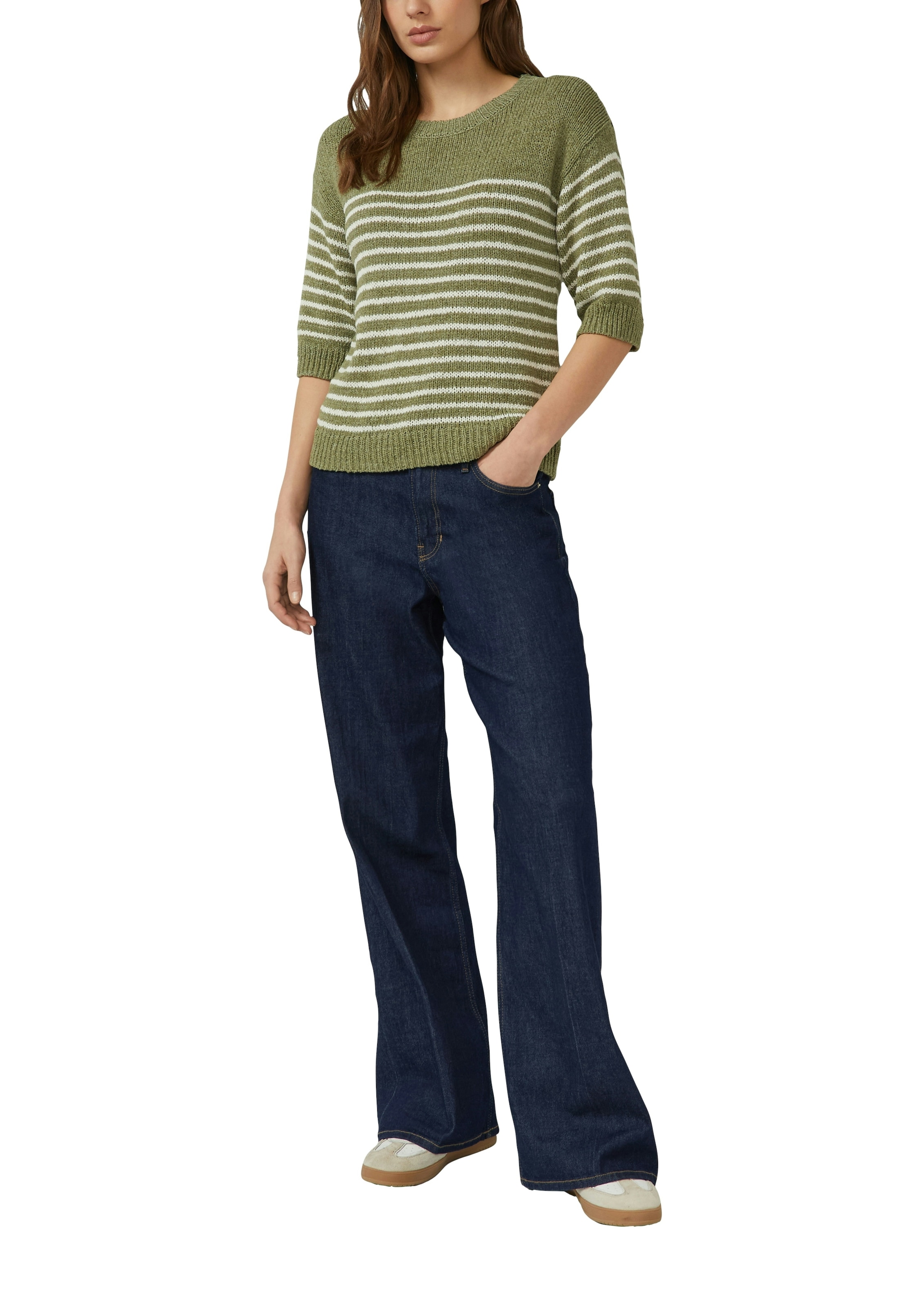 s.Oliver 3/4 Arm-Pullover mit Streifen