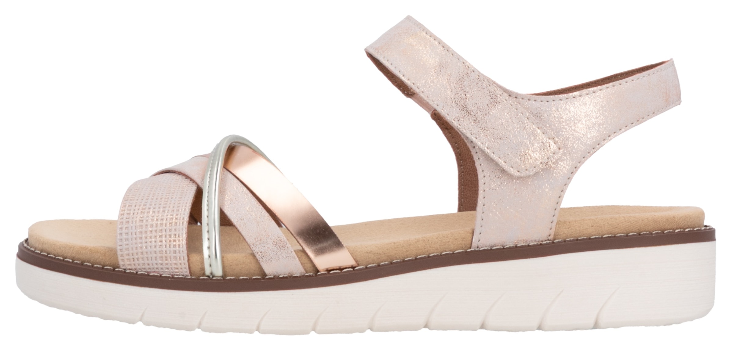 Remonte Riemchensandale  , Keilabsatz, Sommerschuh, Sandalette mit herausnehmbarer Softeinlage