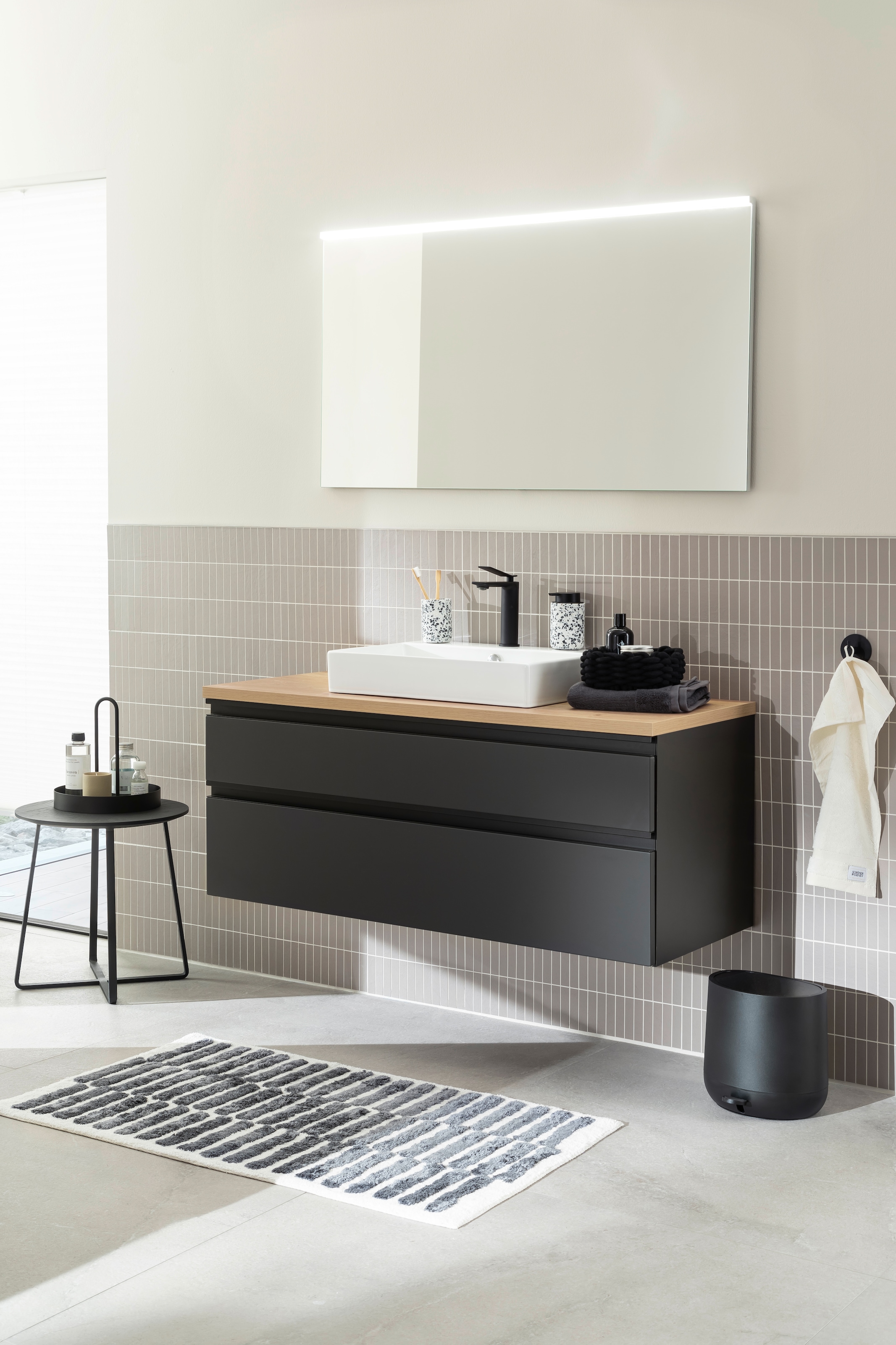 SCHÖNER WOHNEN-Kollektion Tapis de bain »Barbados 231« Höhe 17 mm kuschelweicher Badezimmerteppich, waschbar