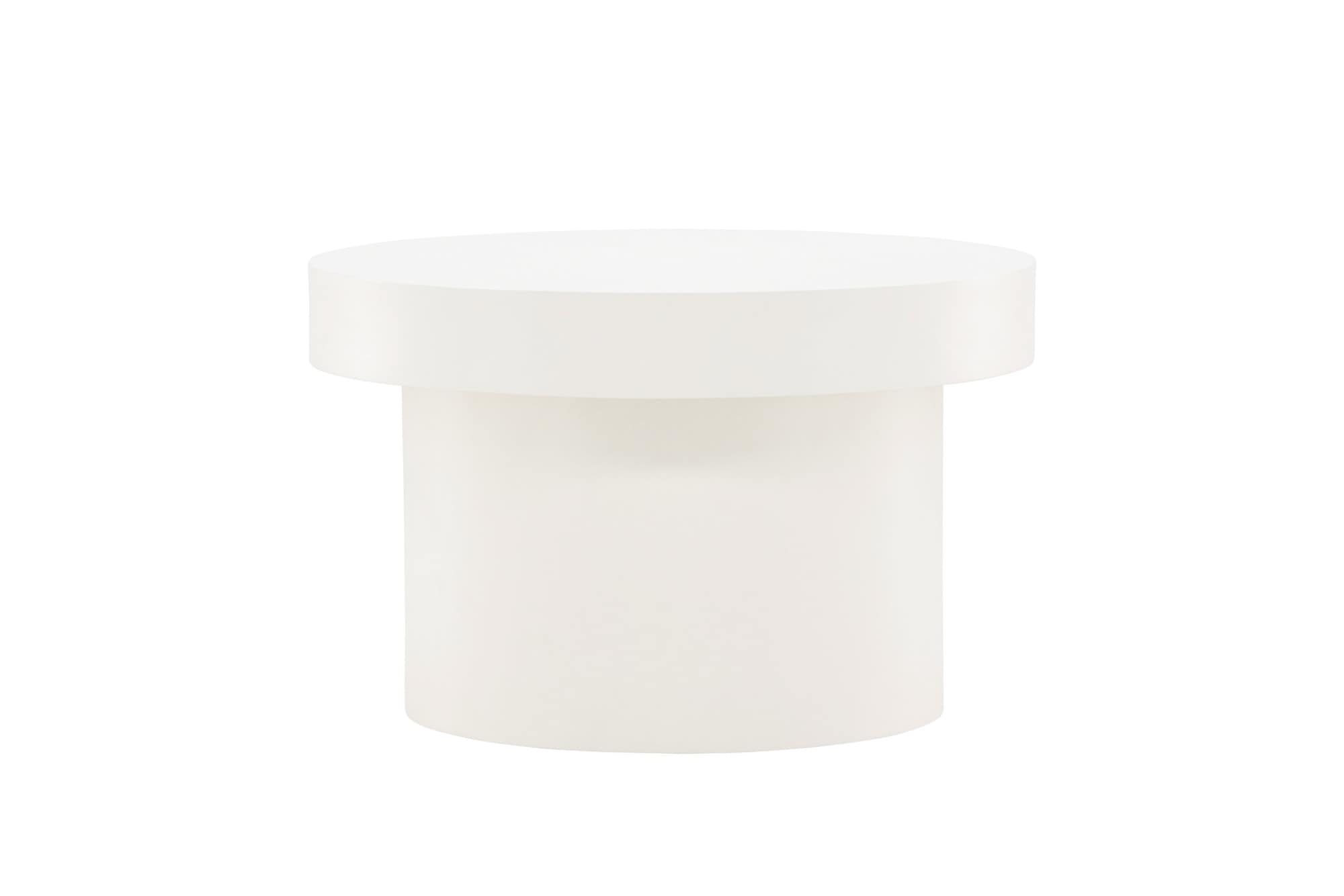 Venture Home Table basse »Malung, runder Couchtisch in elegantem Weiss, Ø 80 cm« table basse, MDF, ronde, claire, simple, moderne