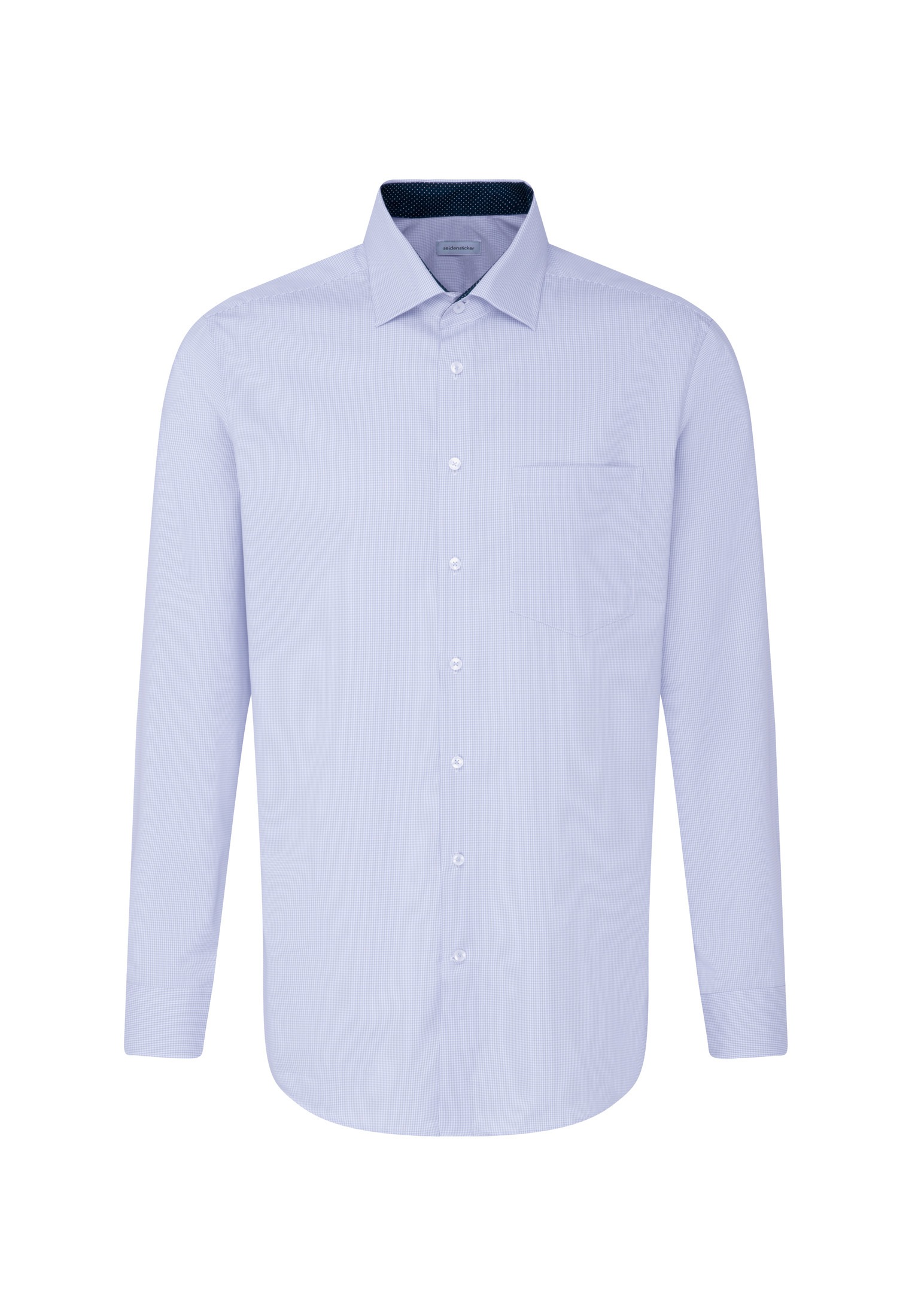 seidensticker Chemise d'affaires »Schwarze Rose« col Kent 1/1 régulier à carreaux