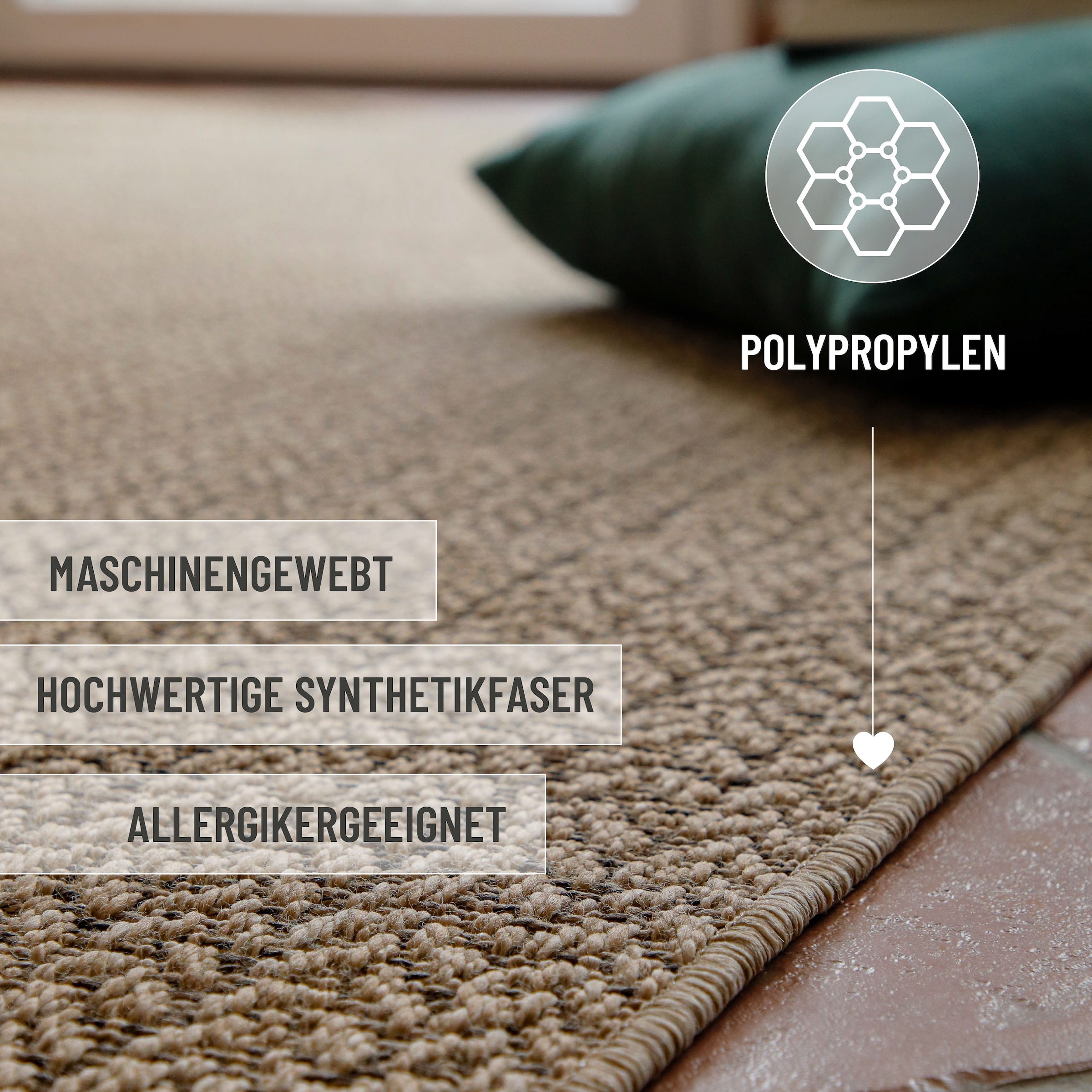 Wecon home Tapis »Layo« Rectangulaire 6 mm Höhe Flachgewebe, wetterfest, geometrisches Design, In- & Outdoor Teppich