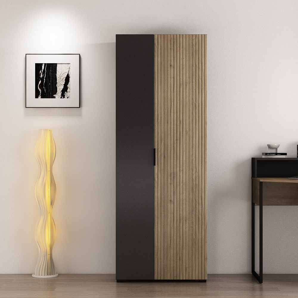 GOODproduct Armoire de classement »ASPEA-AS1T5F« Ensemble,  armoire polyvalente, design moderne avec effet panneau acoustique