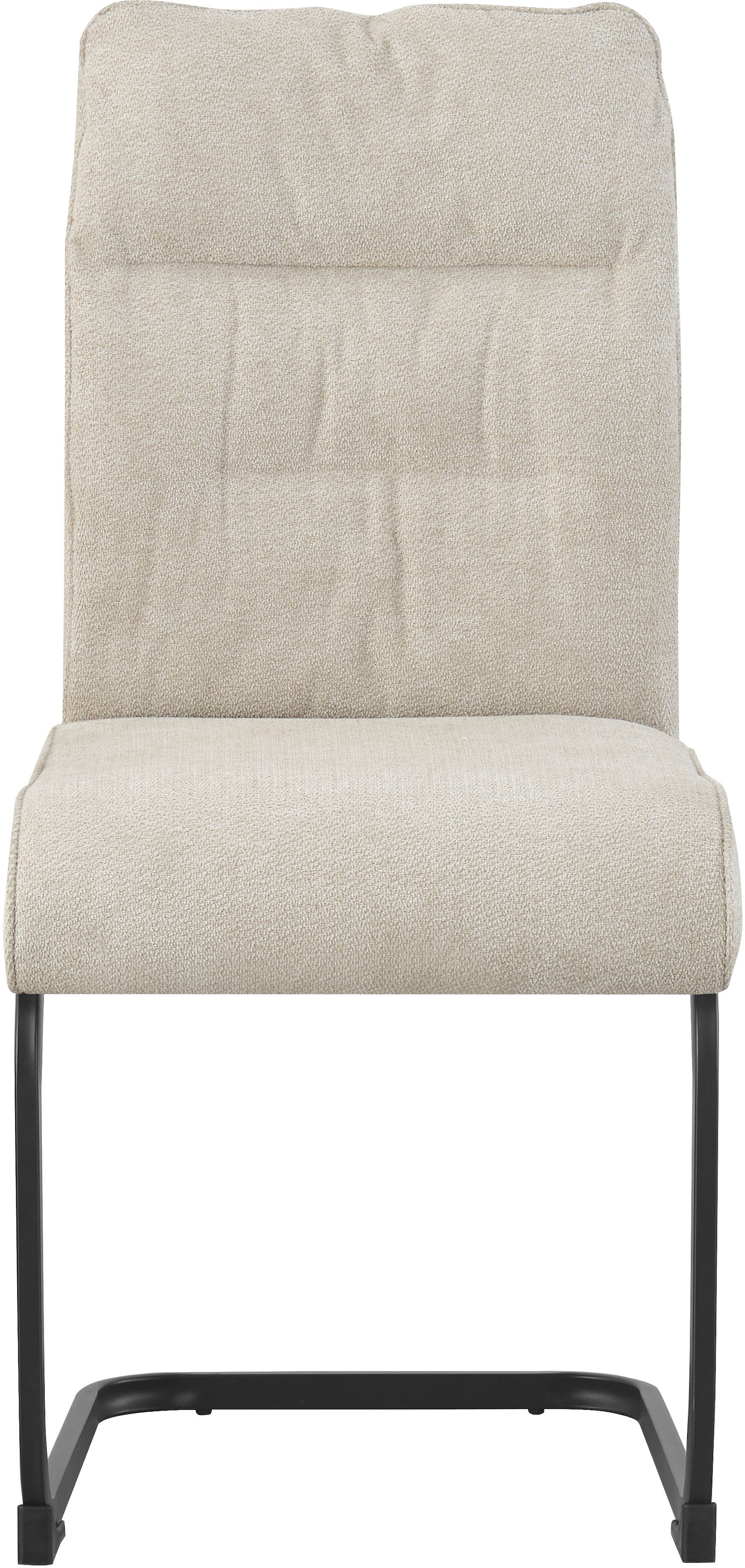 Home affaire Chaise de salle à manger »BARRIE, 2er Set, mit Metallgestell in matt schwarz« (Ensemble) 2 cuisin verschiedenen Farben, Belsatbarkeit pro Stuhl 120 kg