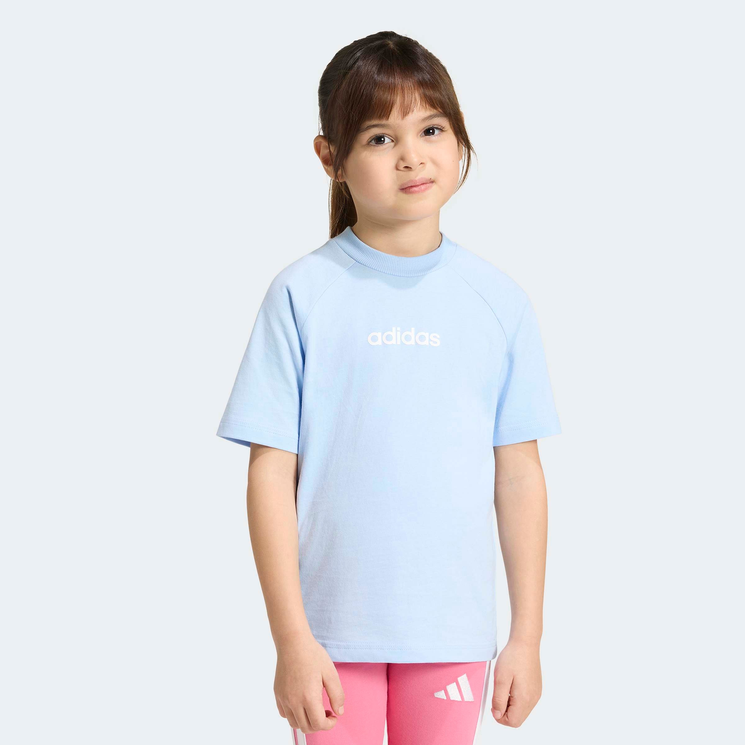 adidas Sportswear T-Shirt »LK LIN TEE 160« für Kinder, Rundhalsausschnitt, ohne Verschluss, weiches Material