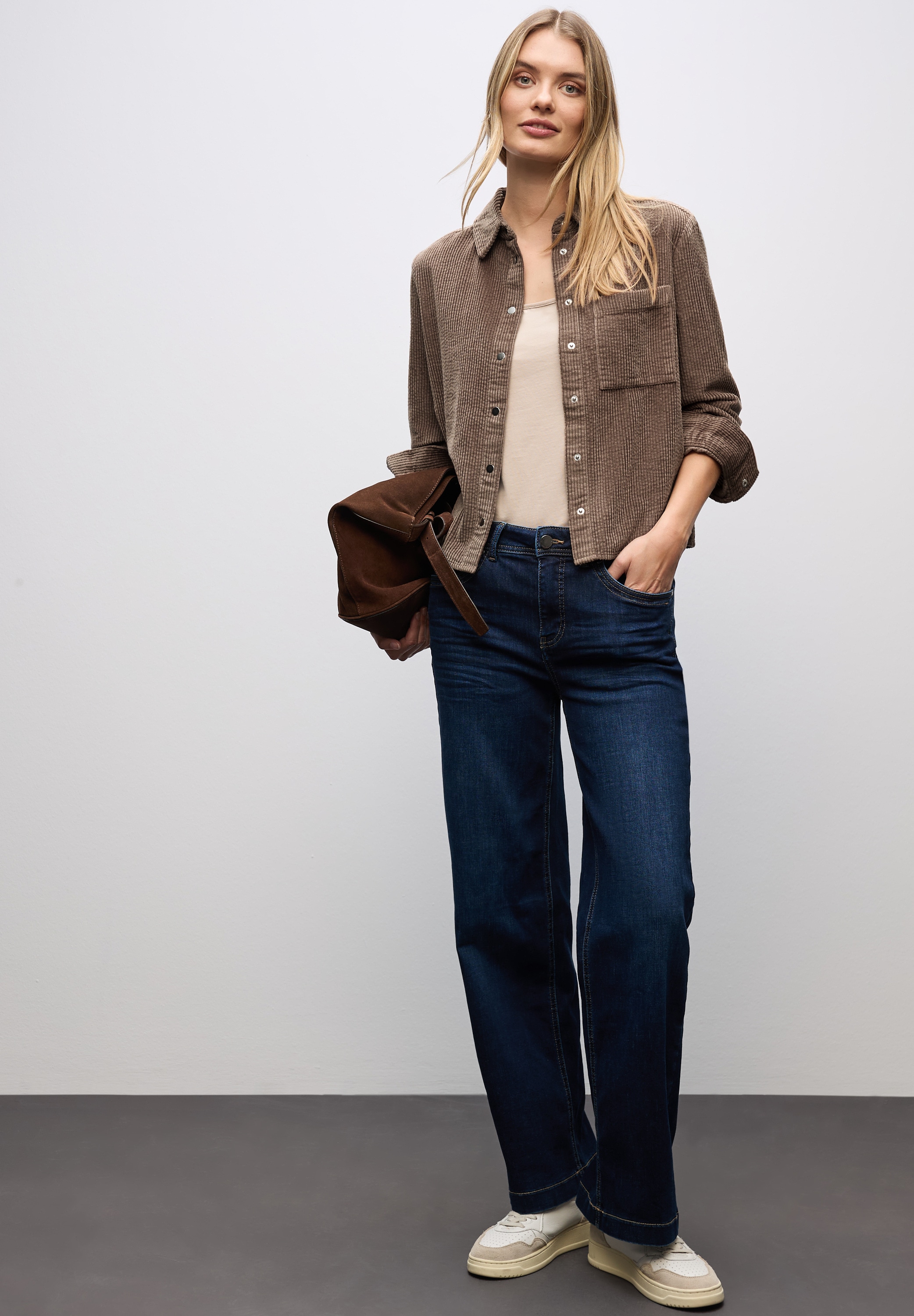 STREET ONE Blouse chemise , mit Manschetten
