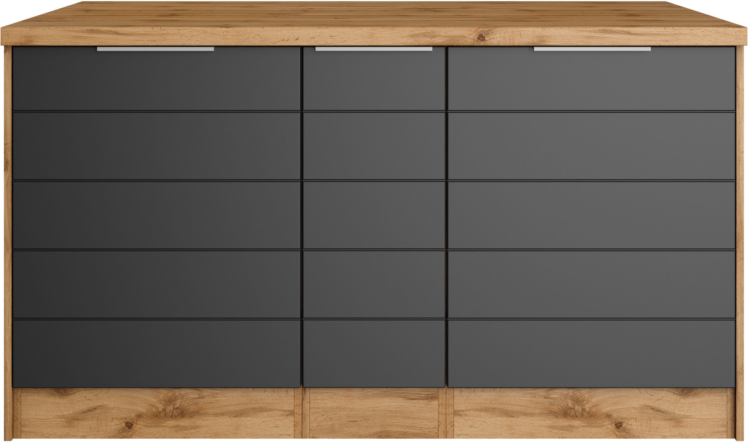 KOCHSTATION Ilot de cuisine »KS-Luhe, Breite 153 cm, mit Flaschenregal« façades MDF, plan de travail épaisseur 38mm