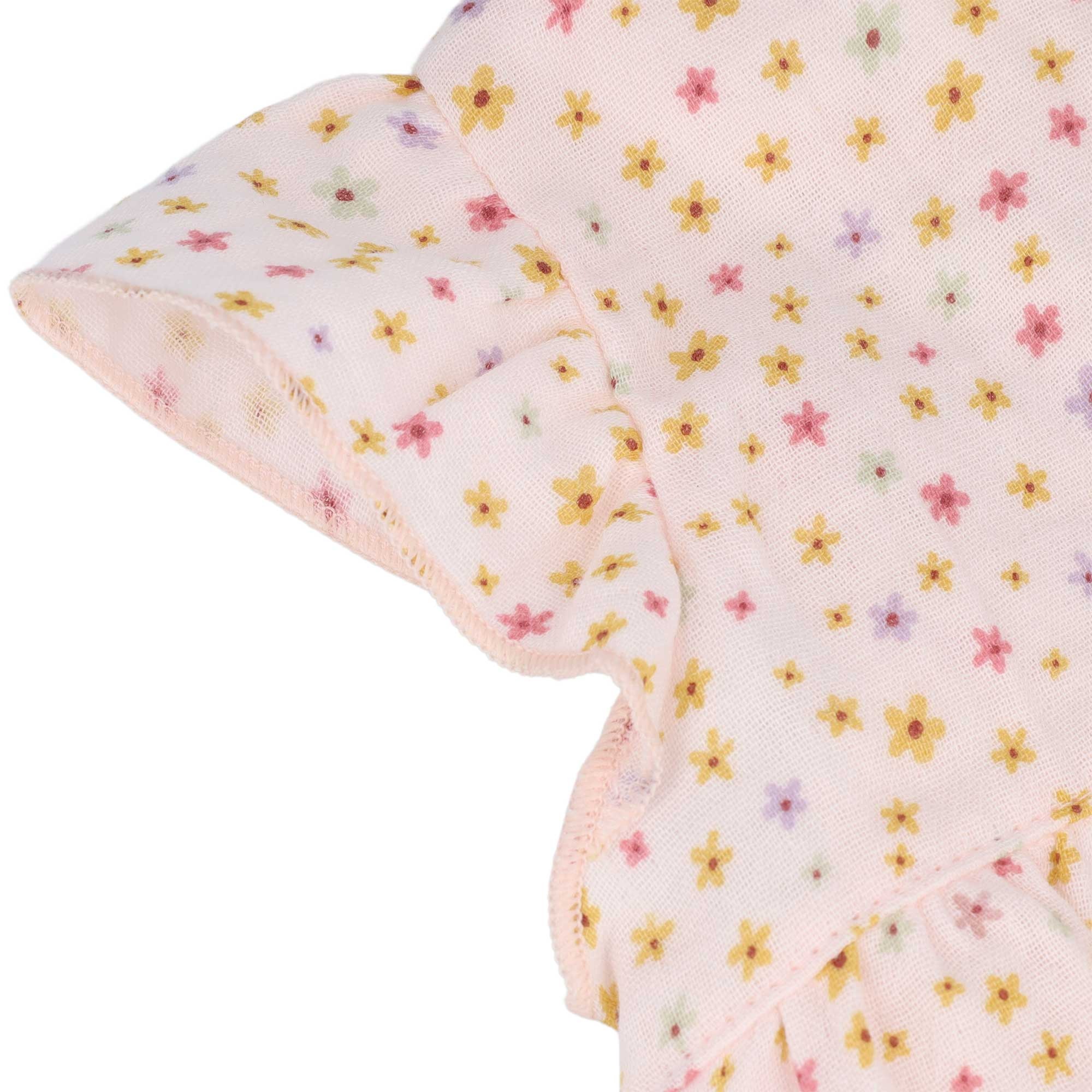 MAXIMO Haut de chemise 1 rosa, Blümchen, Musselin, Holzknöpfe, Baby Girl