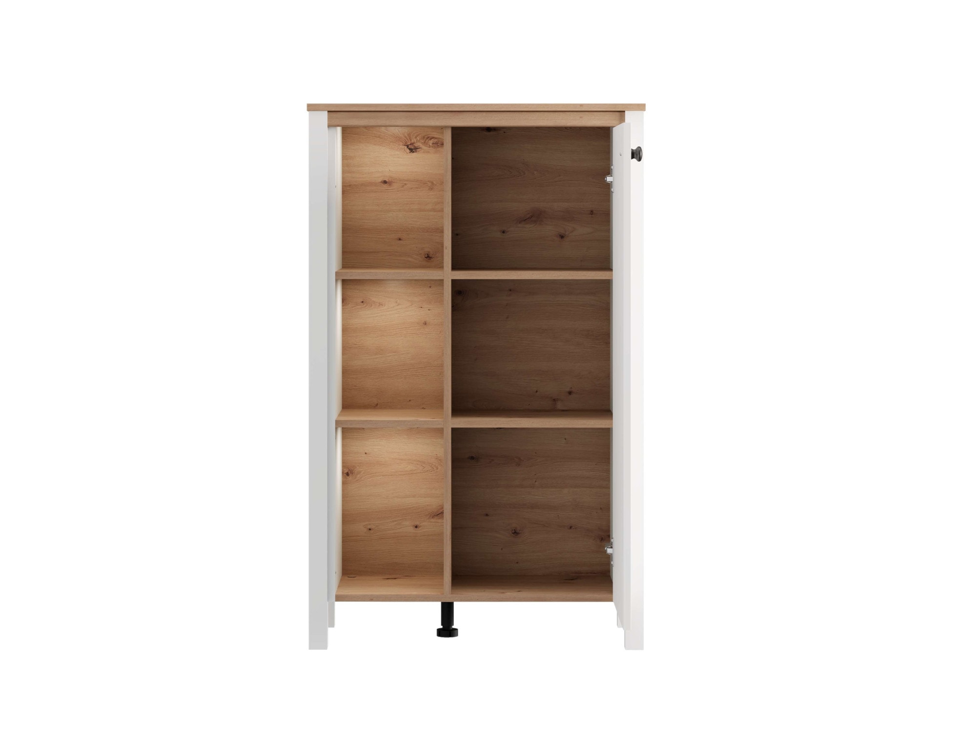 Home affaire Buffet haut »BEDFORD, Hochkommode, Vitrine, Glasvitrine, Kombi-Highboard« Profil MDF 2D recouvert, marquage à chaud