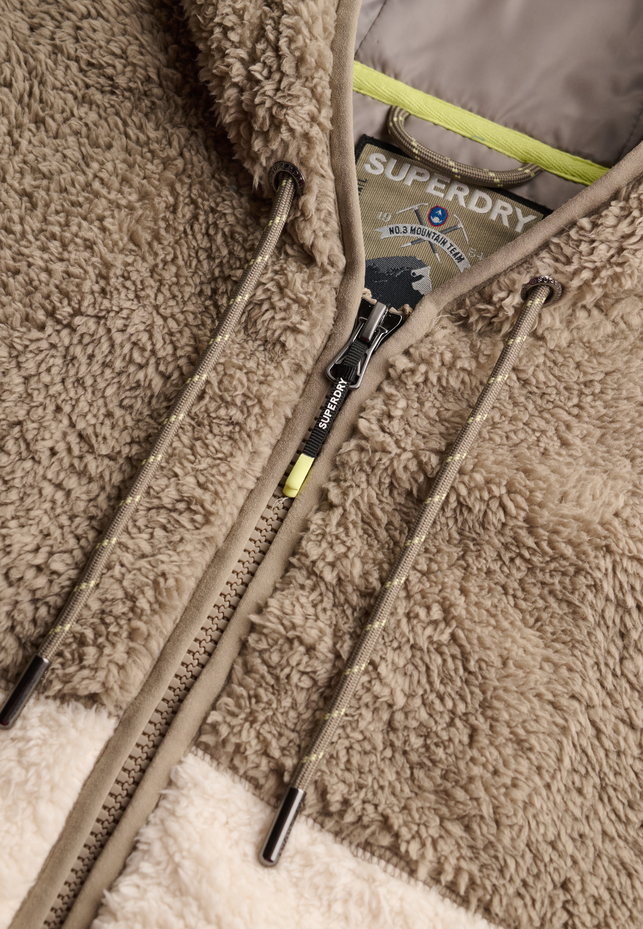 Superdry Kapuzensweatjacke »SUPER SOFT ZIPHOOD« Kunstfaser, oversize