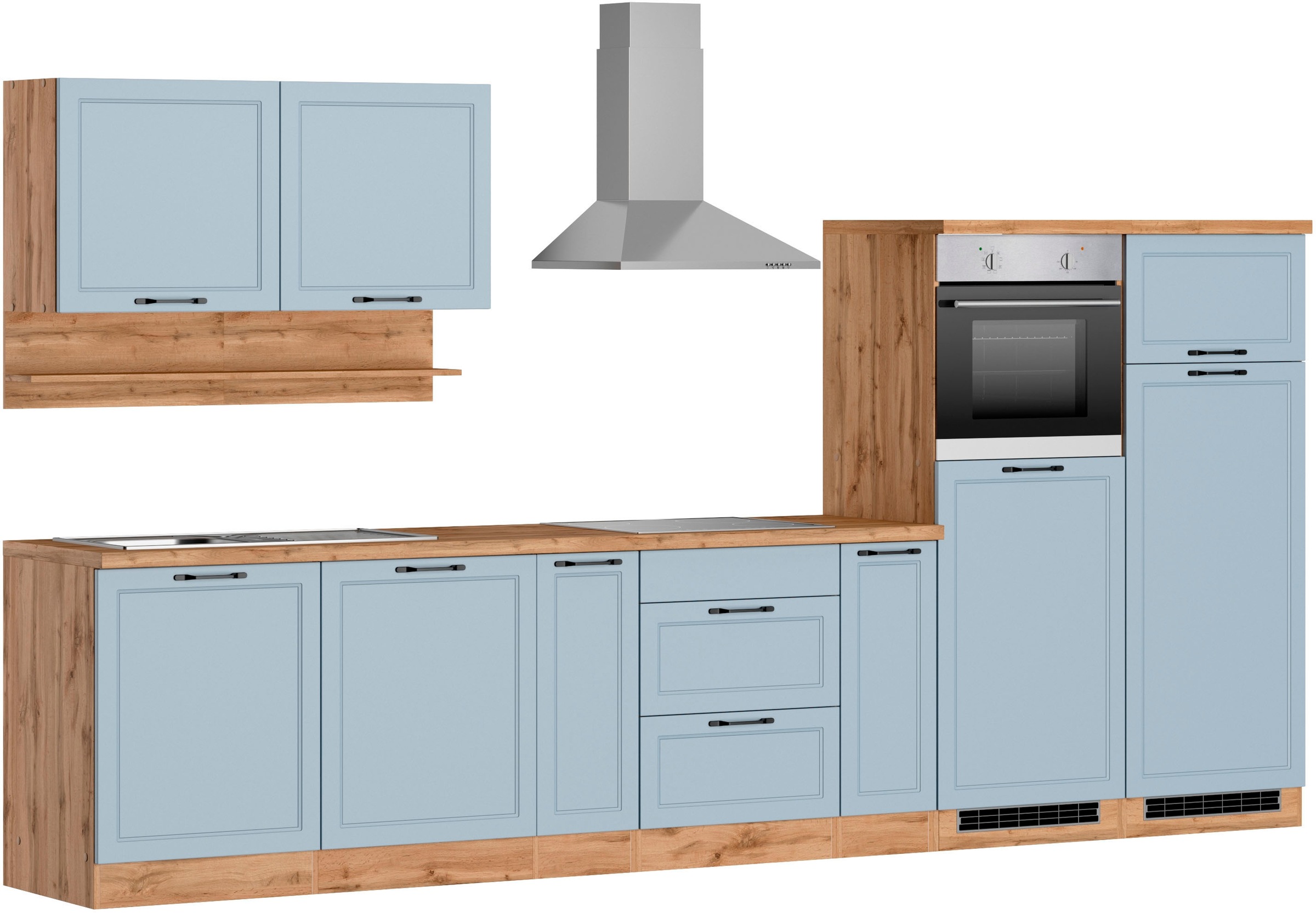 KOCHSTATION Kitchenette »KS-Lana« 360 cm de large, avec ou sans appareils électriques au choix