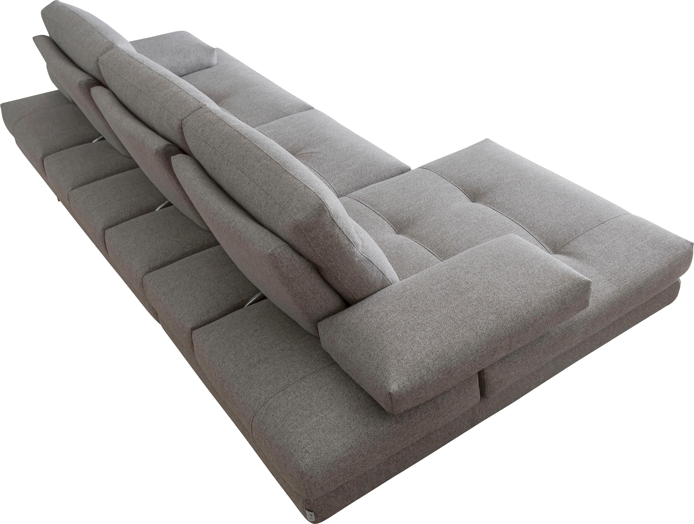 CALIA ITALIA Canapé d'angle »Toby Wing, B/T: 278/153 cm, Designsofa, Premium Sitzkomfort, L-Form« avec réglage de la profondeur d'assise, pieds noir mat