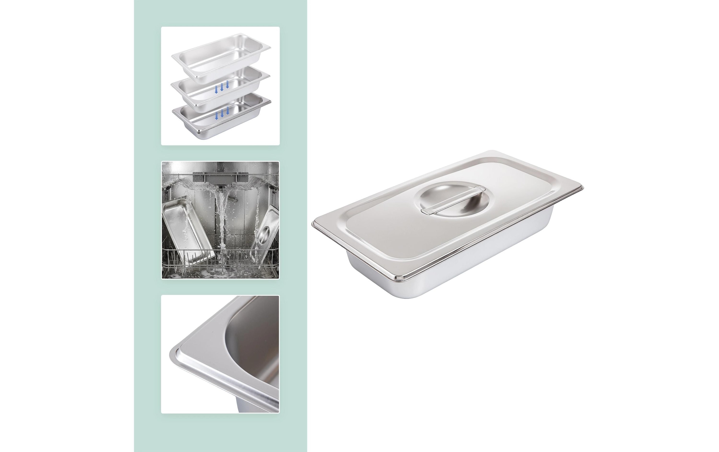 relaxdays Récipient de cuisson vapeur »6,5 x 32.5 x 17,6 cm«