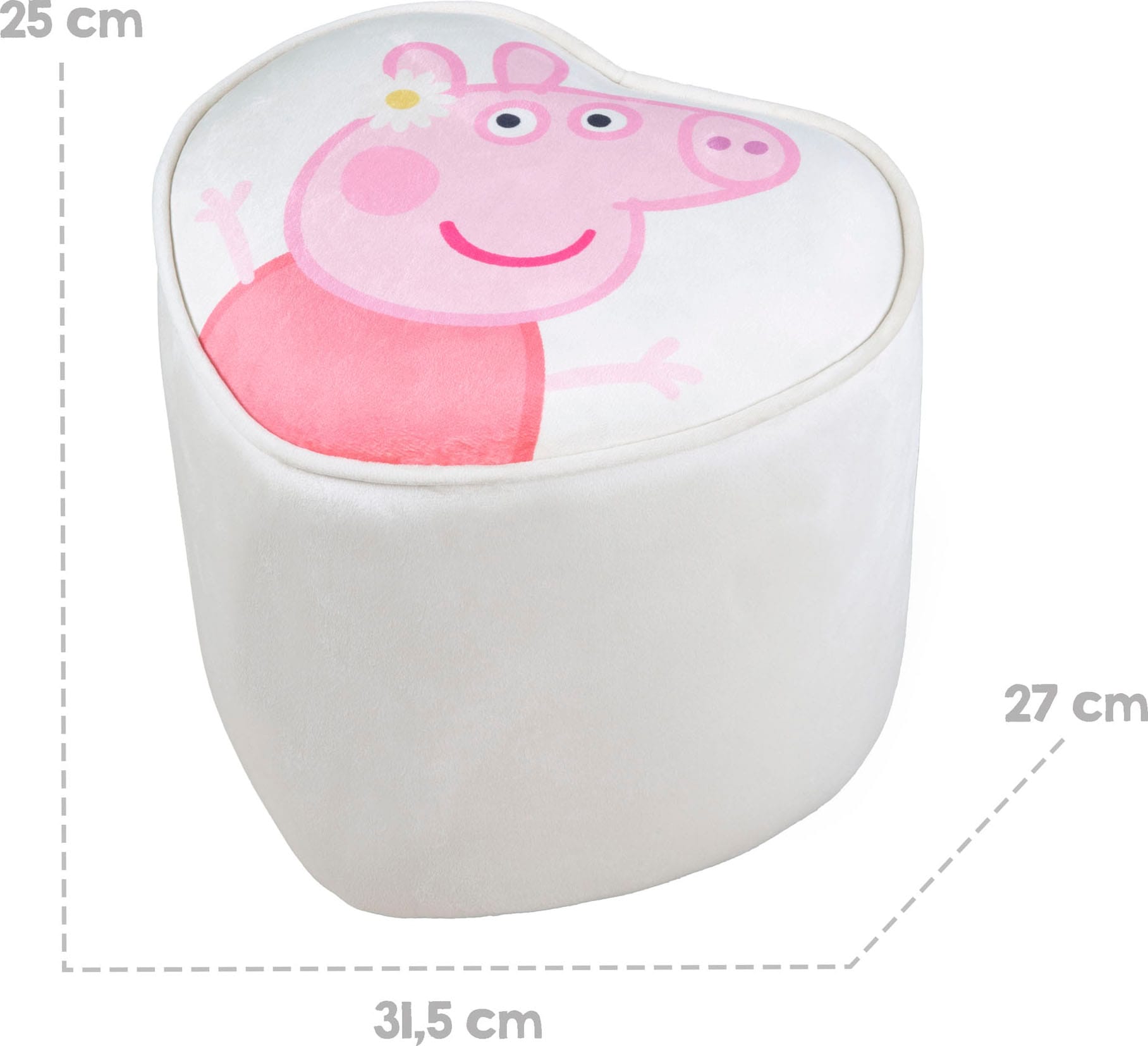 roba® Kinderhocker »Peppa Pig« in Herzform