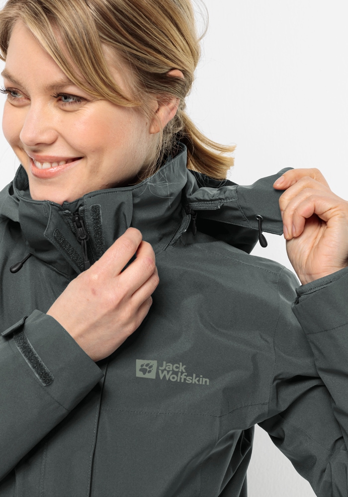 Jack Wolfskin Veste fonctionnelle 3 en 1 »LUNTAL 3IN1 JKT W« mit Kapuze