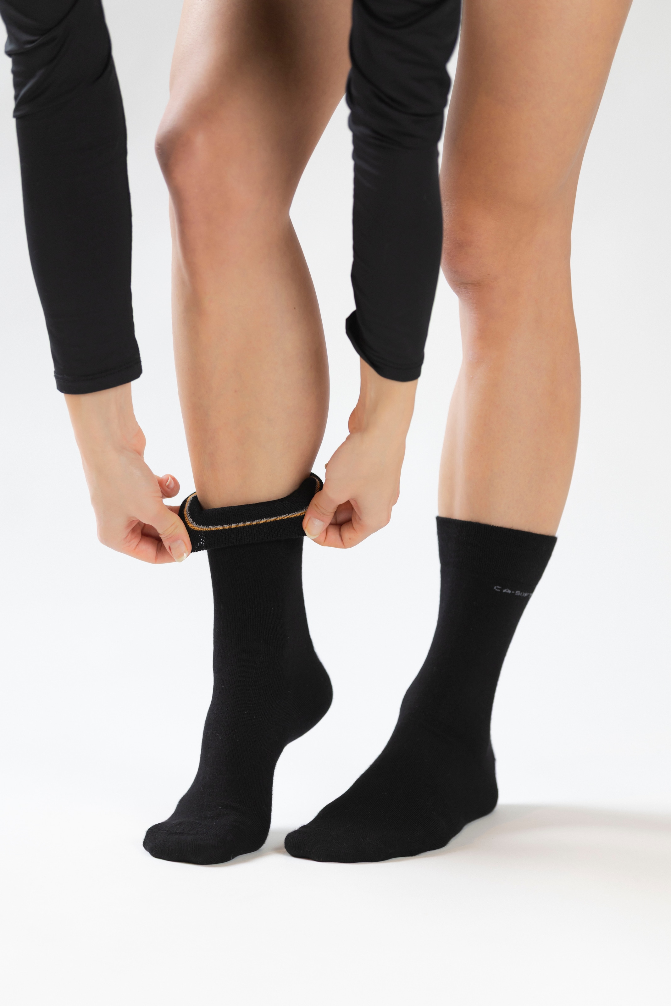 Camano Chaussettes longues »ca-soft« 4 Couple tlg. verstärkte Ferse und Spitze
