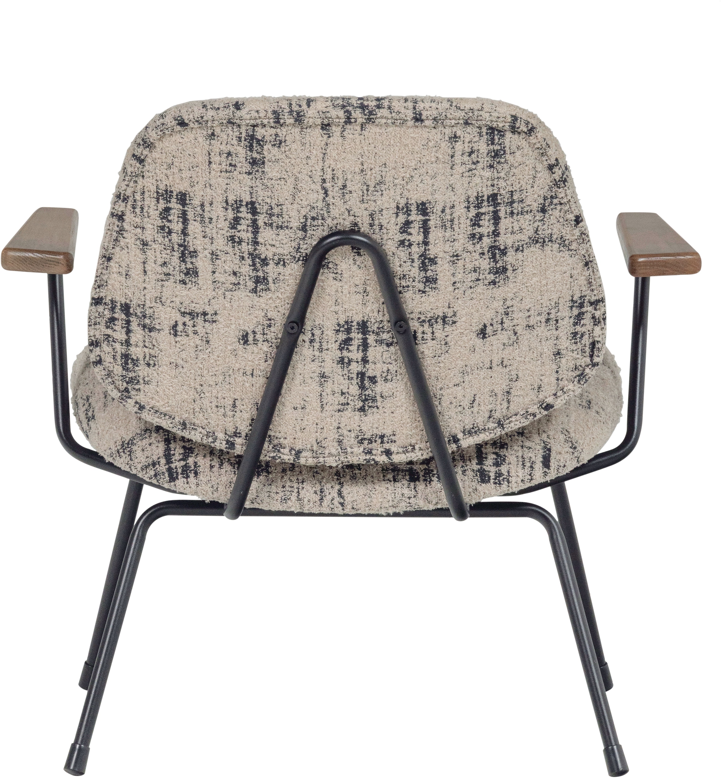 WOOOD Fauteuil lounge »Aure mit Olly-Gewebtem Bezug und Armlehnen B 69 x T 64 x H 69 cm« très haute résistance à l'usure, capacité de charge 120 kg, motif irrégulier