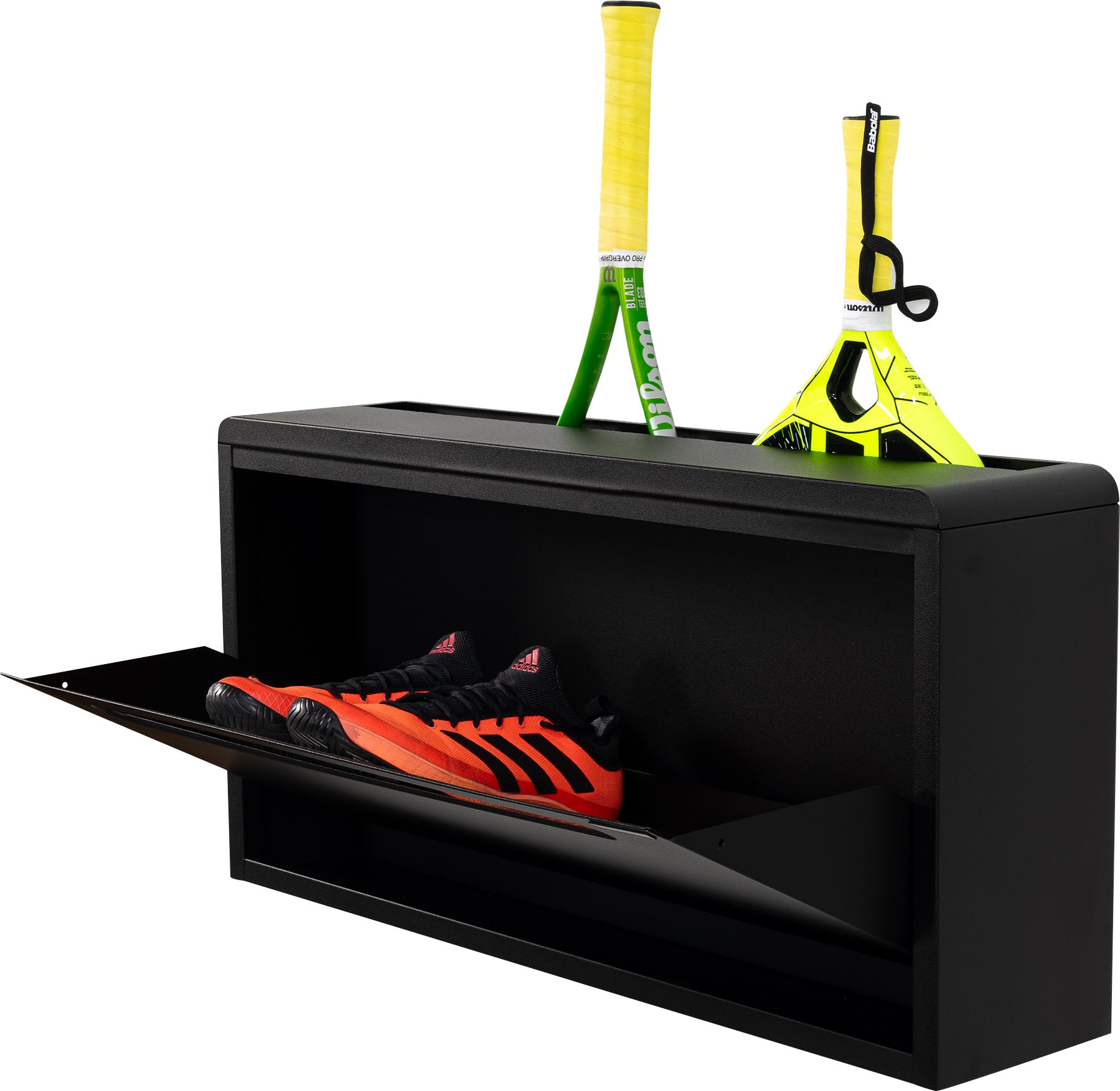 Spinder Design Armoire à chaussures »LUIGI« armoire à chaussures en acier avec compartiment