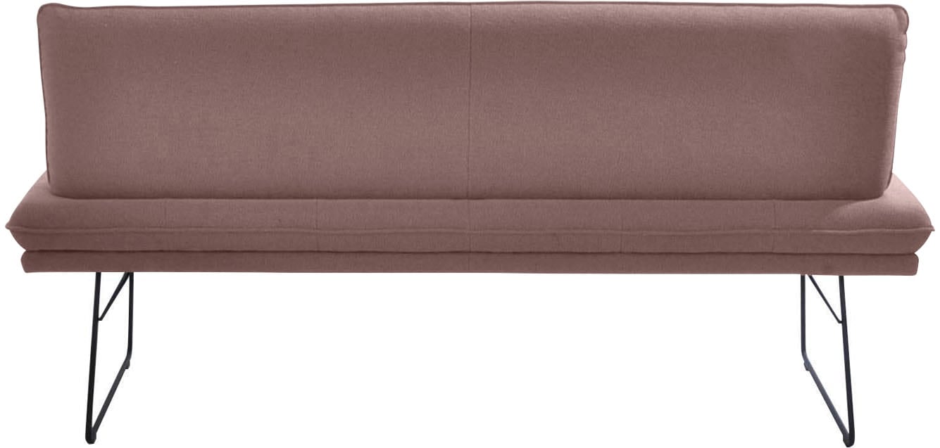 K+W Komfort & Wohnen Banc rembourré 1 cuis tlg. Aspect coussin pointu, matelassage de l'assise, grand confort d'assise, disponible en 2 tailles