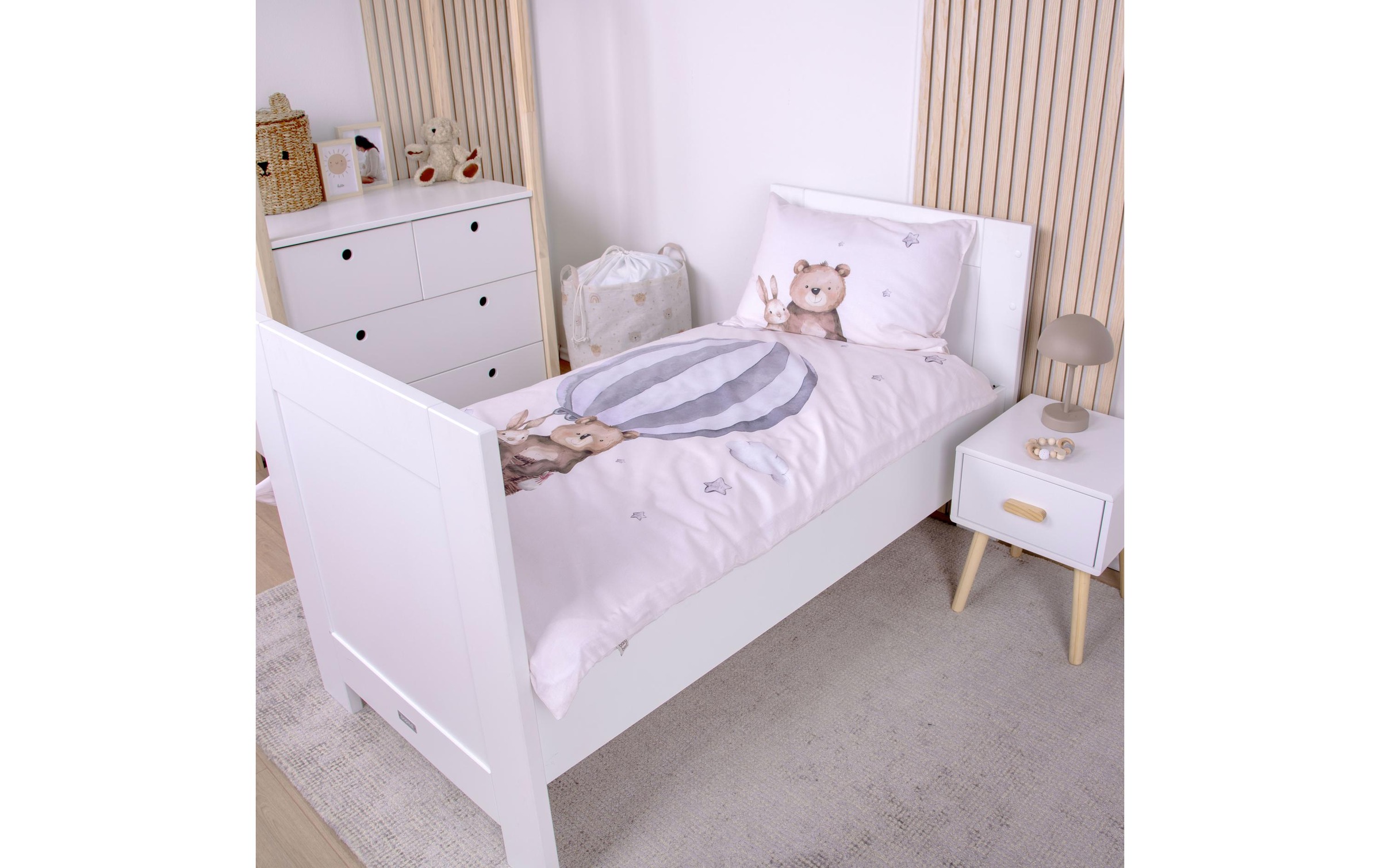 Herding Kinderbettwäsche »babybest Ballonfahrt« 2 Wendebettwäsche