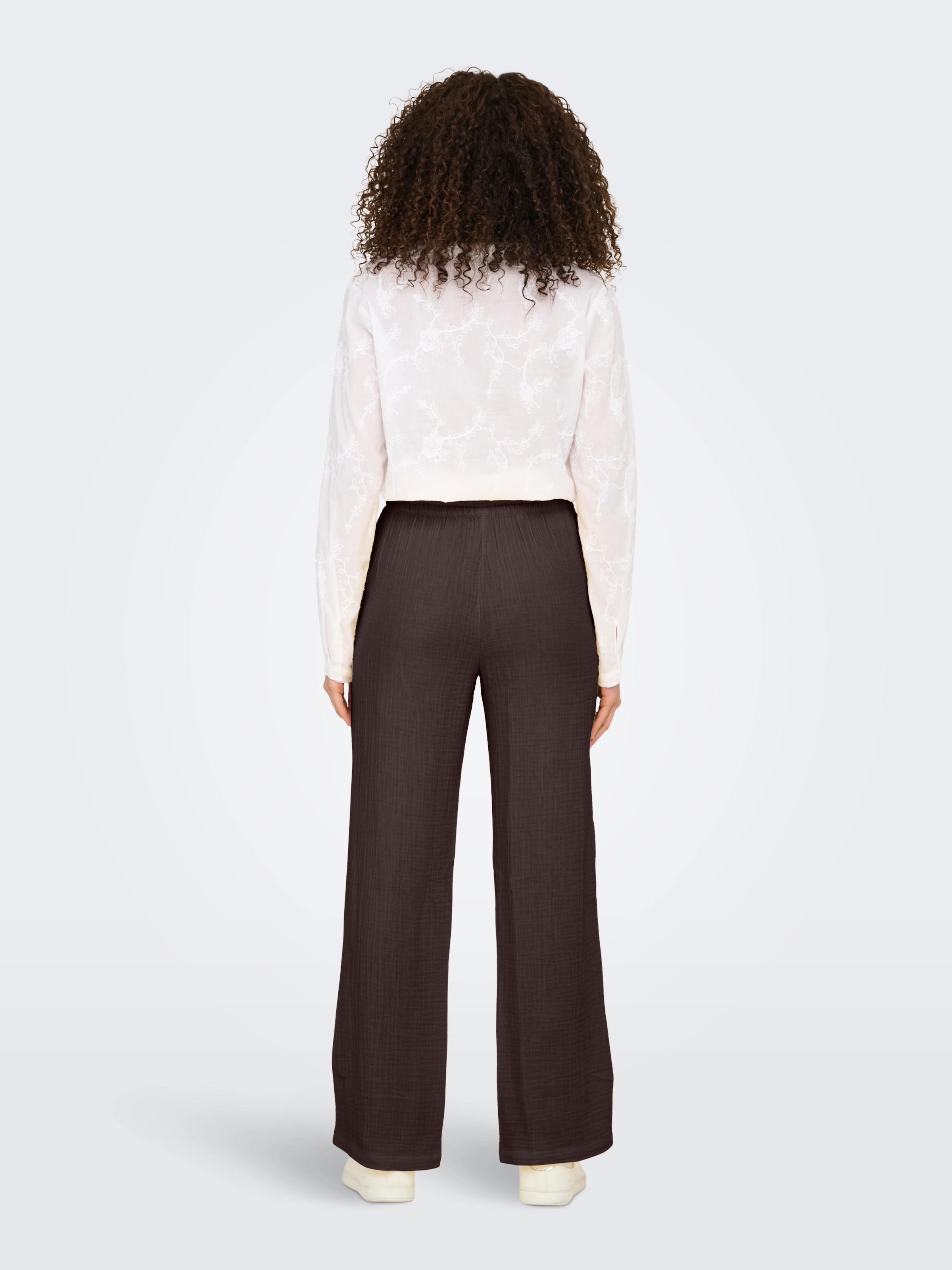 JDY Pantalon à enfiler »JDYTHEIS LIFE WIDE PANT WVN NOOS«  Coton