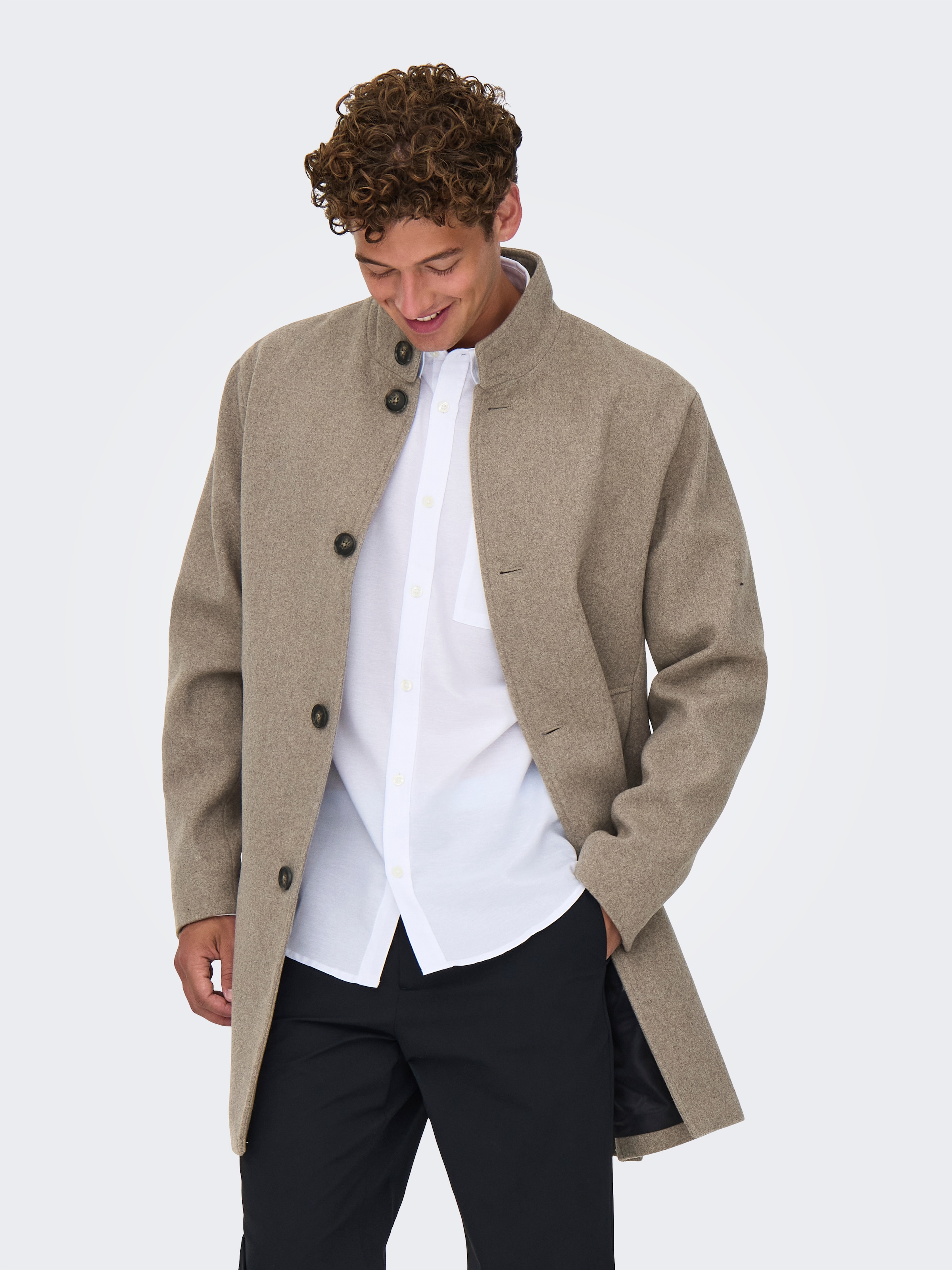 ONLY & SONS Kurzmantel »ONSCHARLES WOOL COAT OTW«