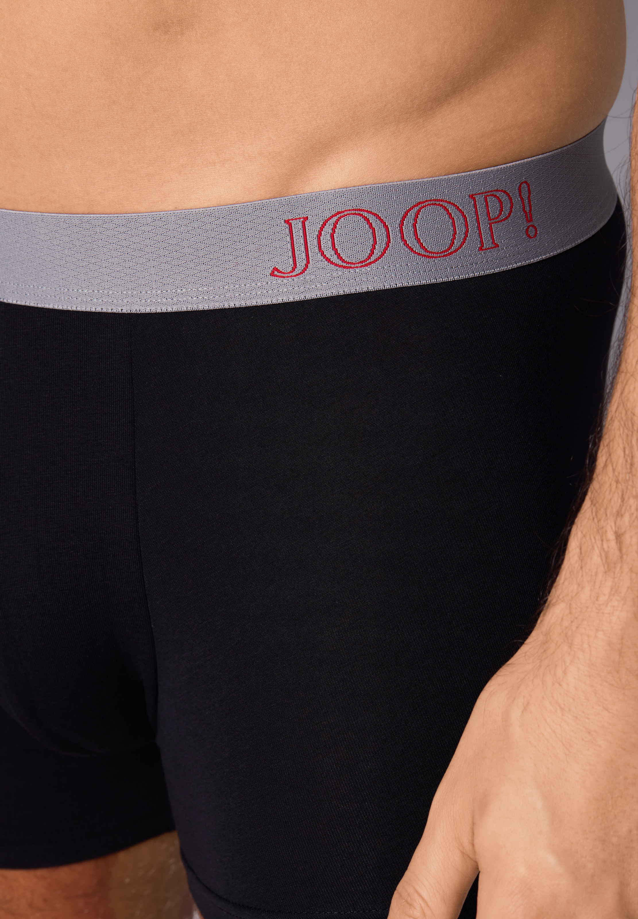 JOOP! Boxers »Everyday« 3er Pack,  ohne Eingriffe, Cornflower-Design, elastischer Logobund
