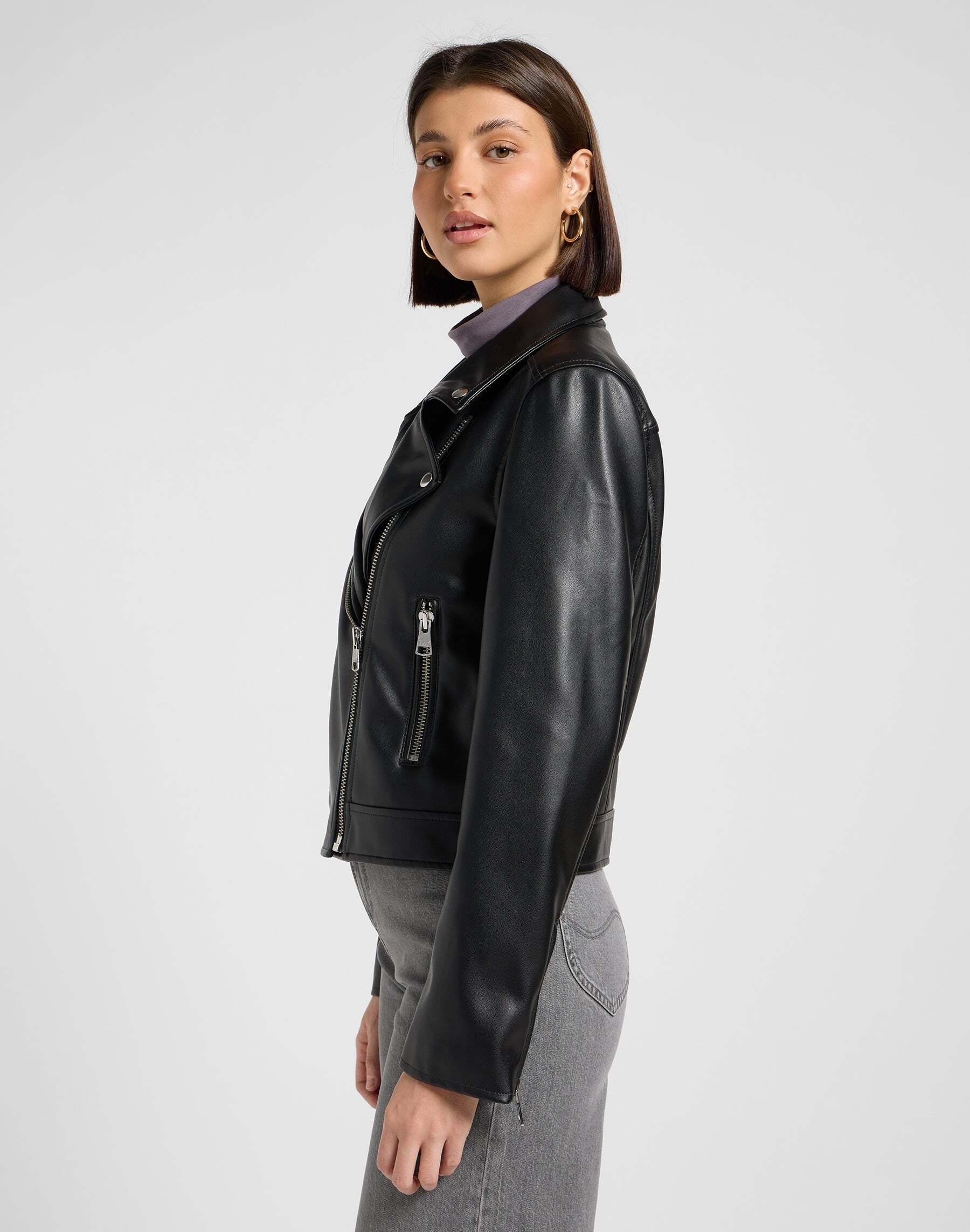 Lee® Veste en cuir »Lee Lederjacke Moto Jacket«