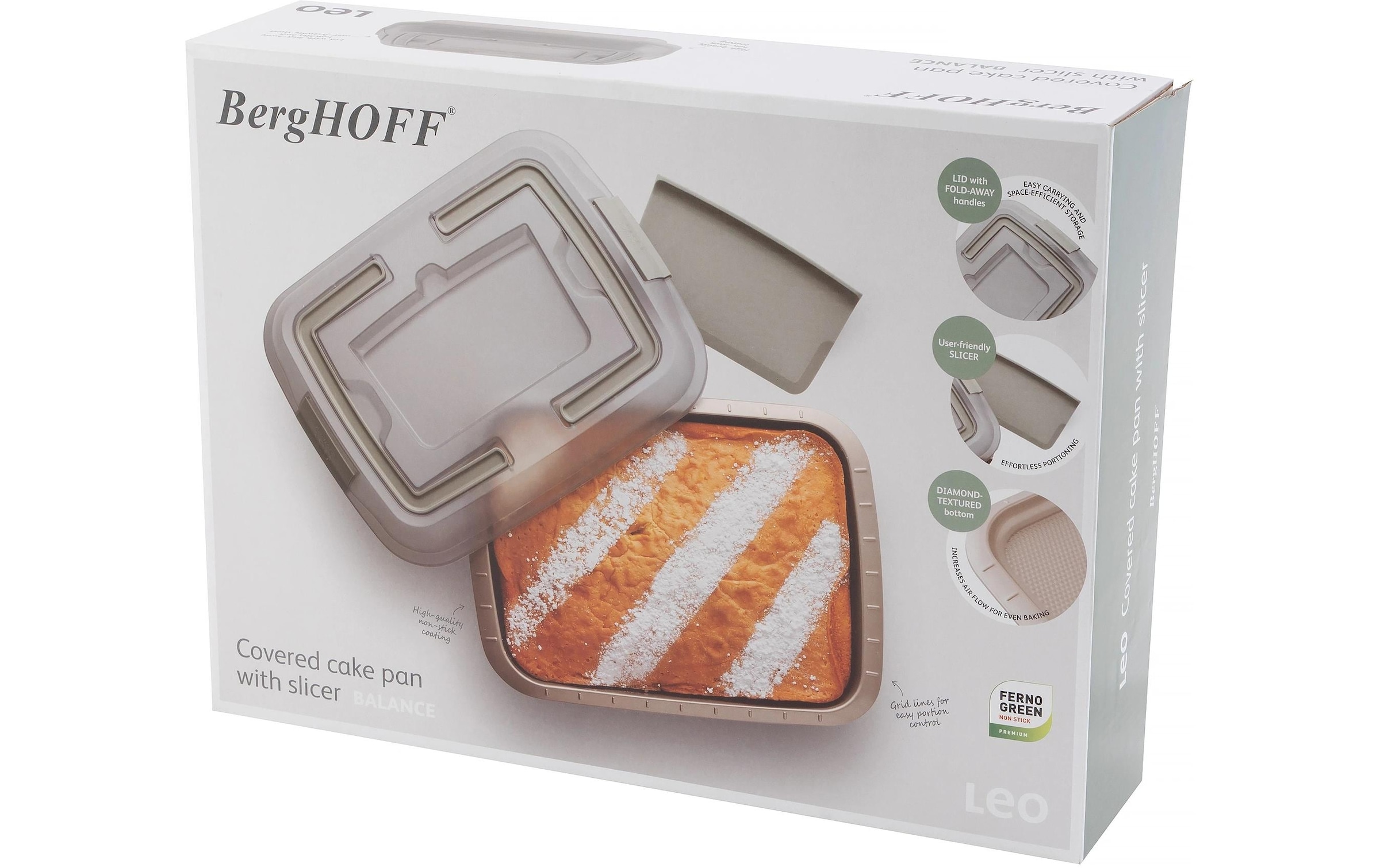 BergHOFF Backform »Leo Balance mit Deckel und Spatel 38.5 x 29 cm«