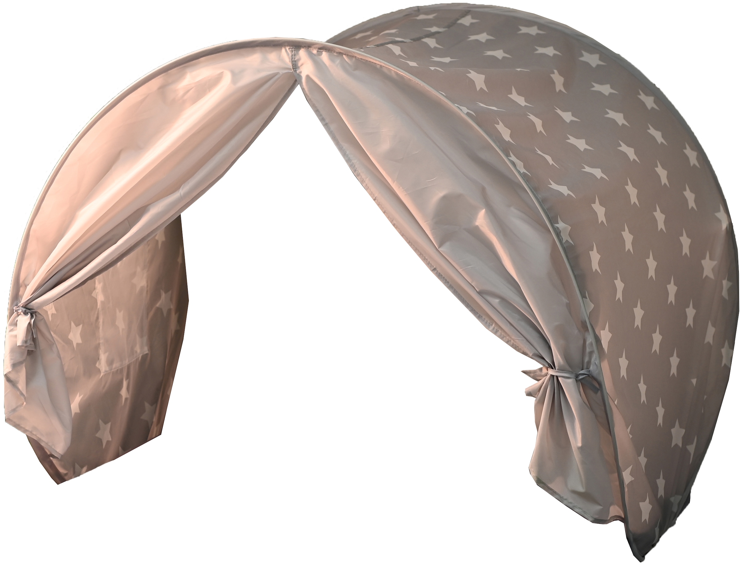 Knorrtoys® Tunnel de lit »Bettzelt, Grey White Stars«